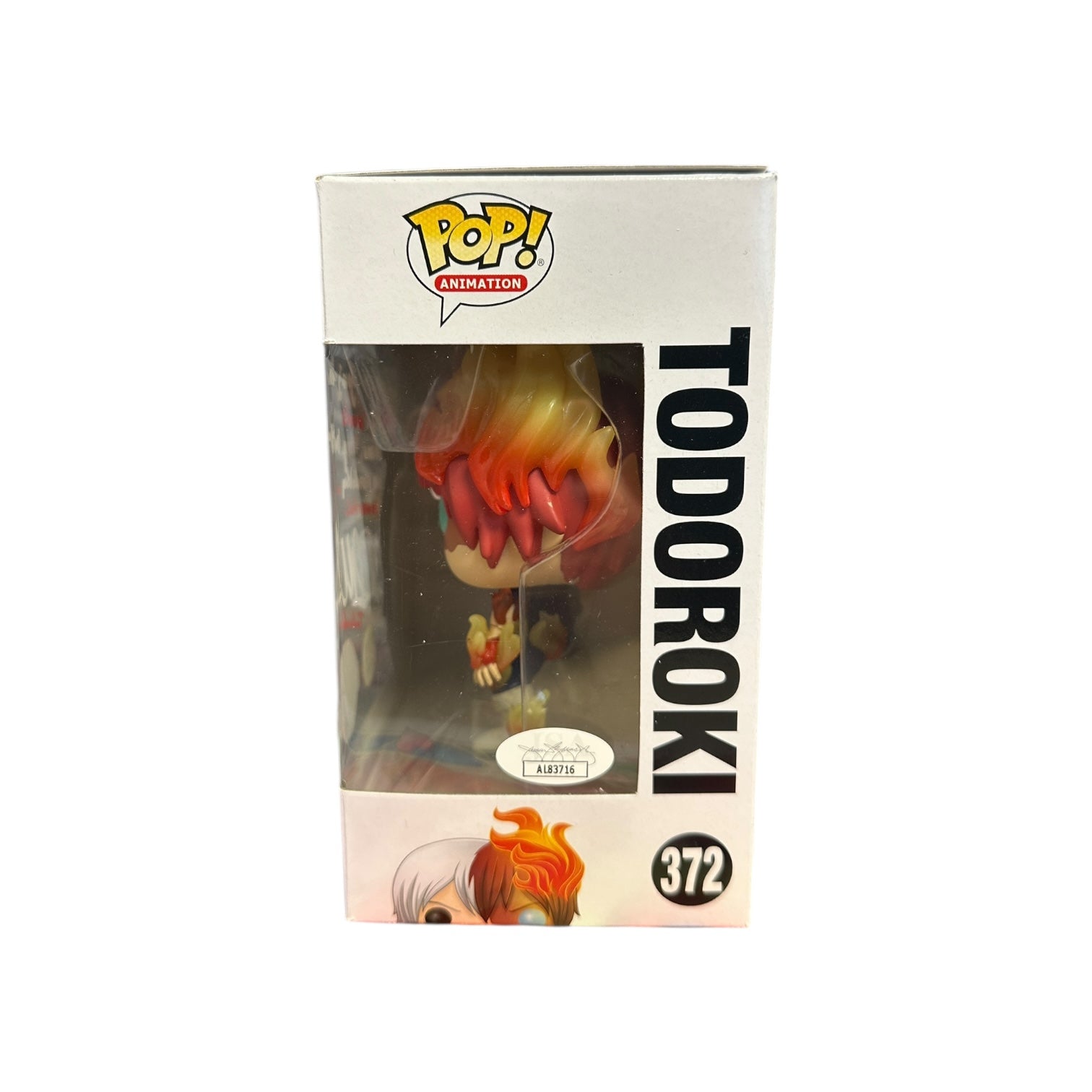 David Matranga Signed Todoroki #372 (Glows in the Dark) Funko Pop! - My Hero Academia - Special Edition Window