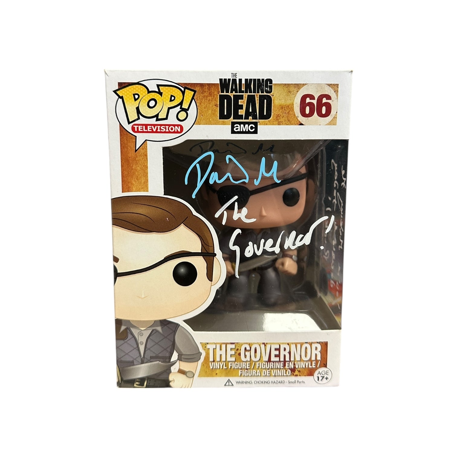 David Morrissey Signed The Governor #66 Funko Pop! - The Walking Dead Front
