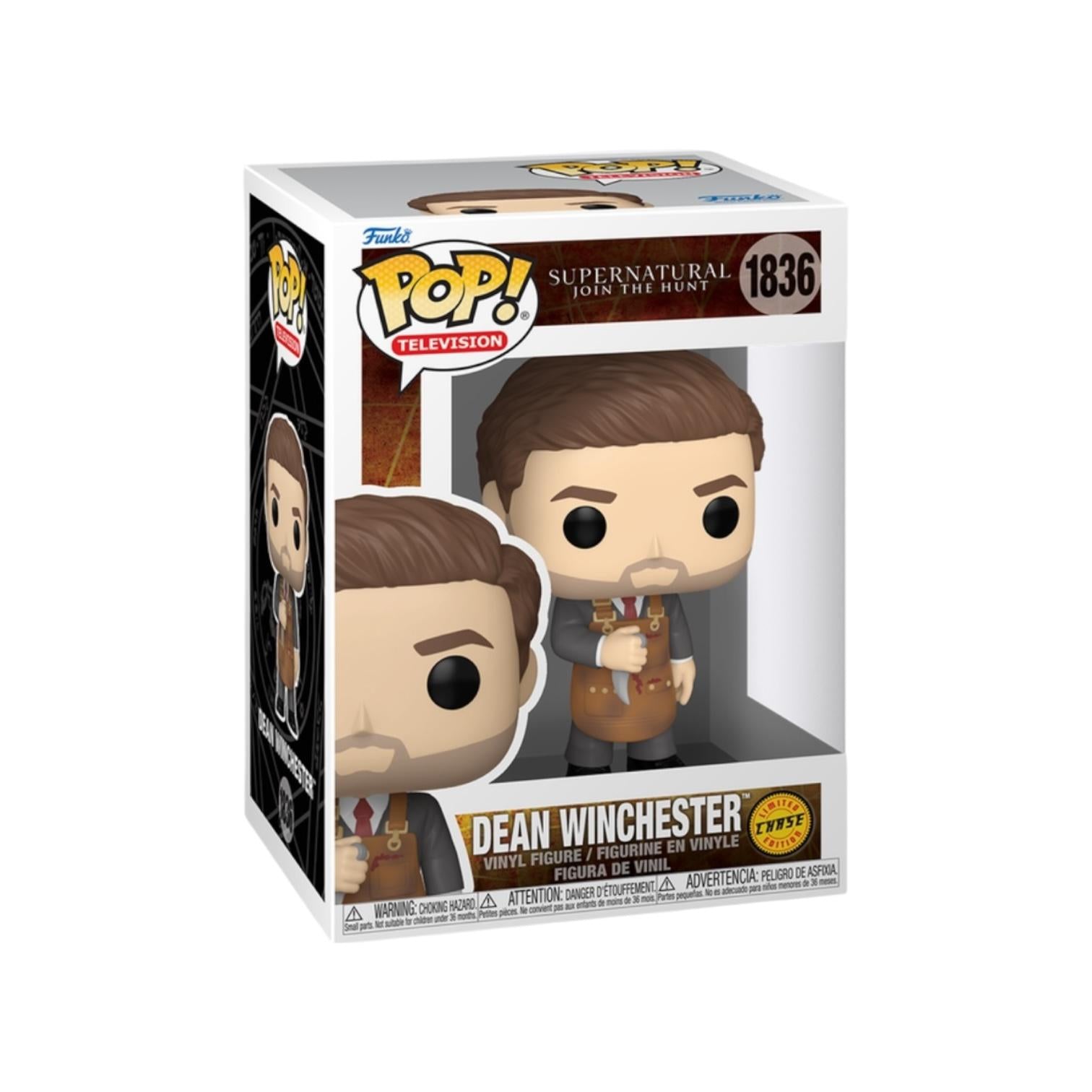 Funko Pop! vinyl figure of Dean Winchester in packaging on a white background