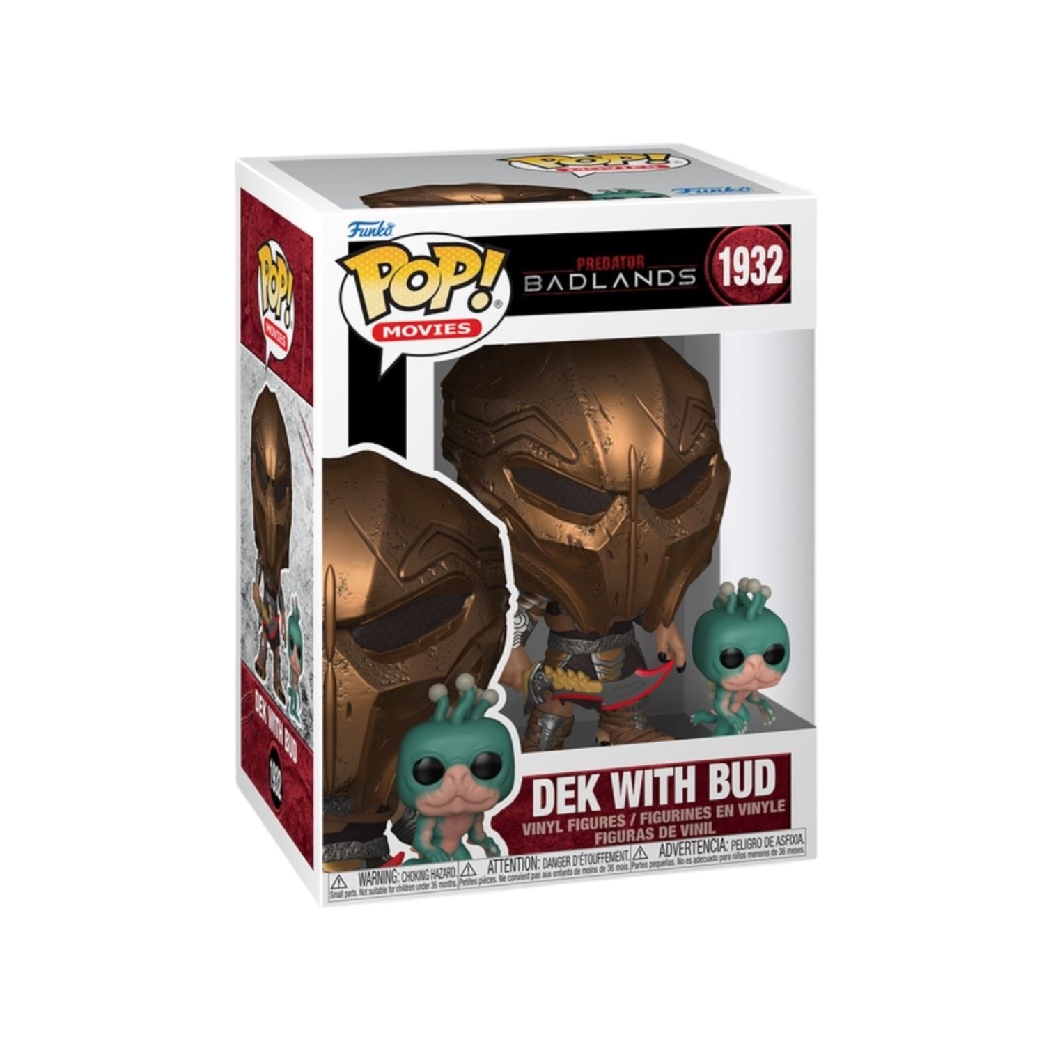 Funko Pop! vinyl figure packaging with 'Dek with Bud' and 'Badlands' branding on a white background.