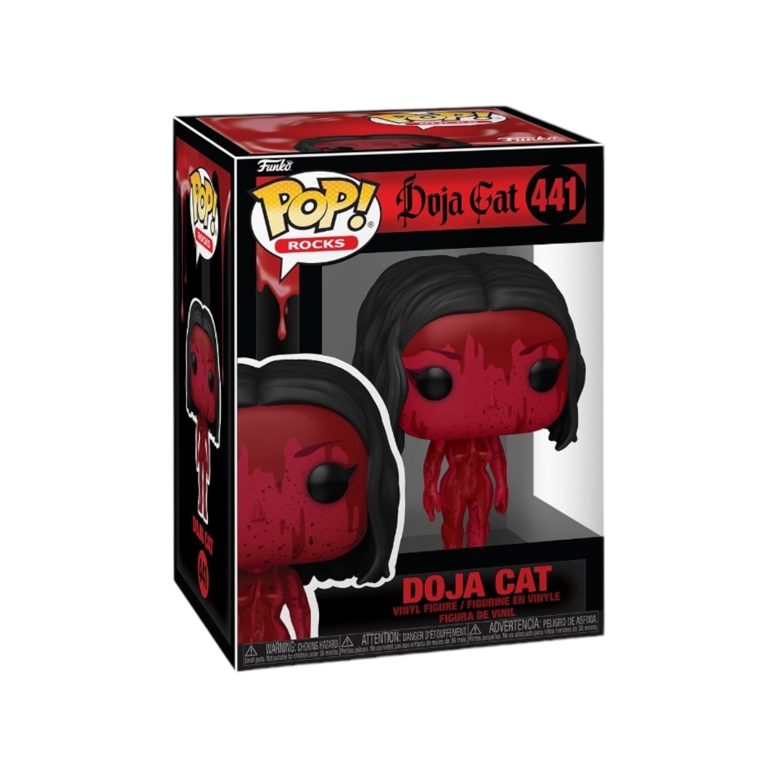 Funko Pop! figure of Doja Cat in her Scarlet outfit, showcasing her unique style and vibrant personality.