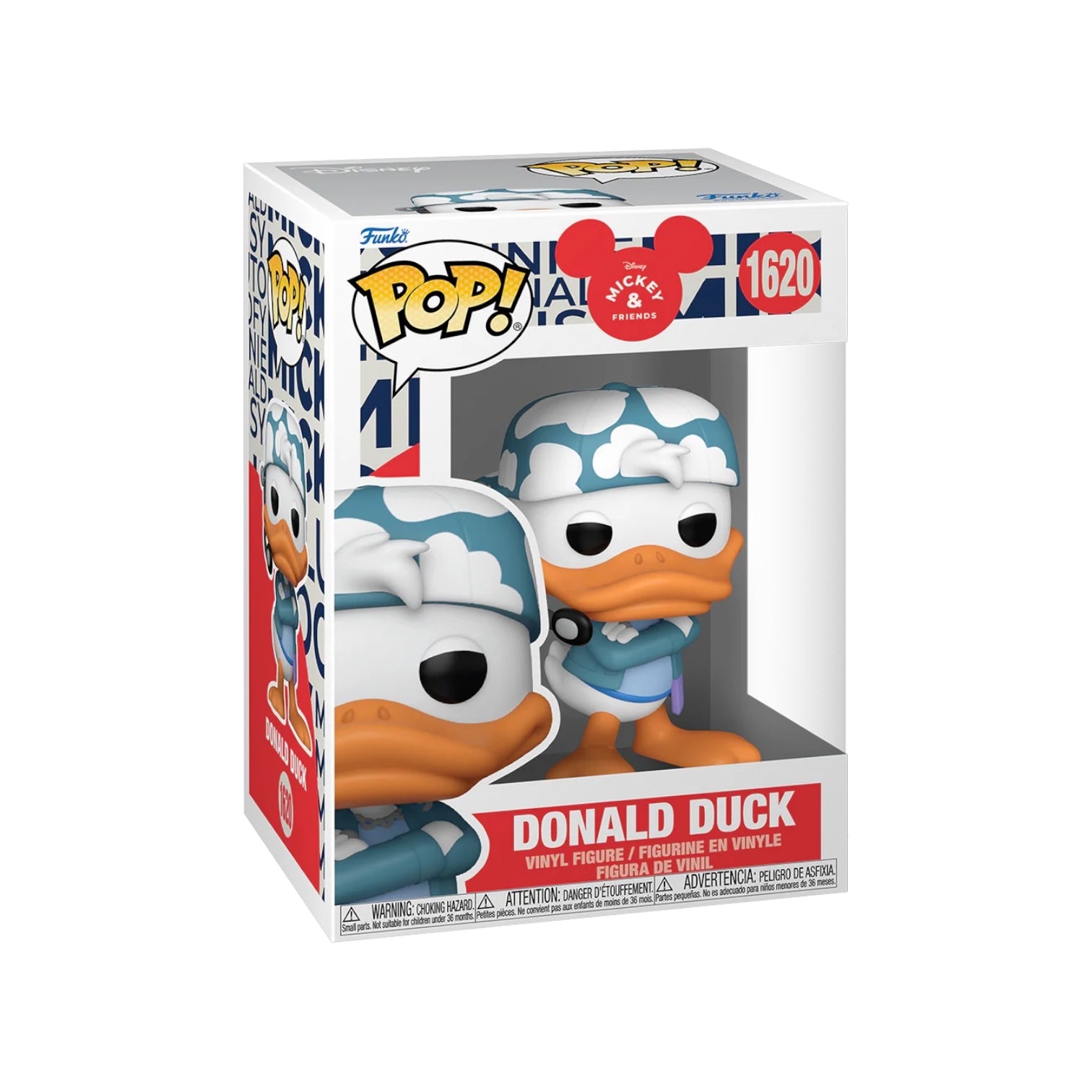 Funko Pop! vinyl figure of Donald Duck in packaging on a white background