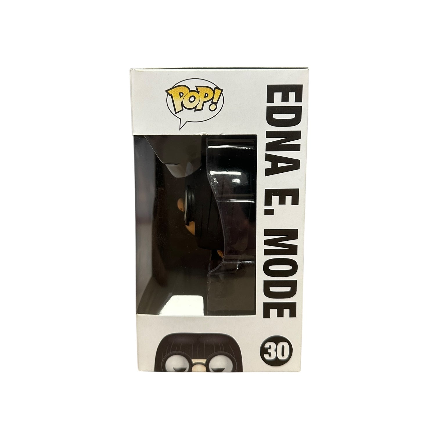Funko Pop! vinyl figure packaging with 'Edna E. Mode' text on a white background
