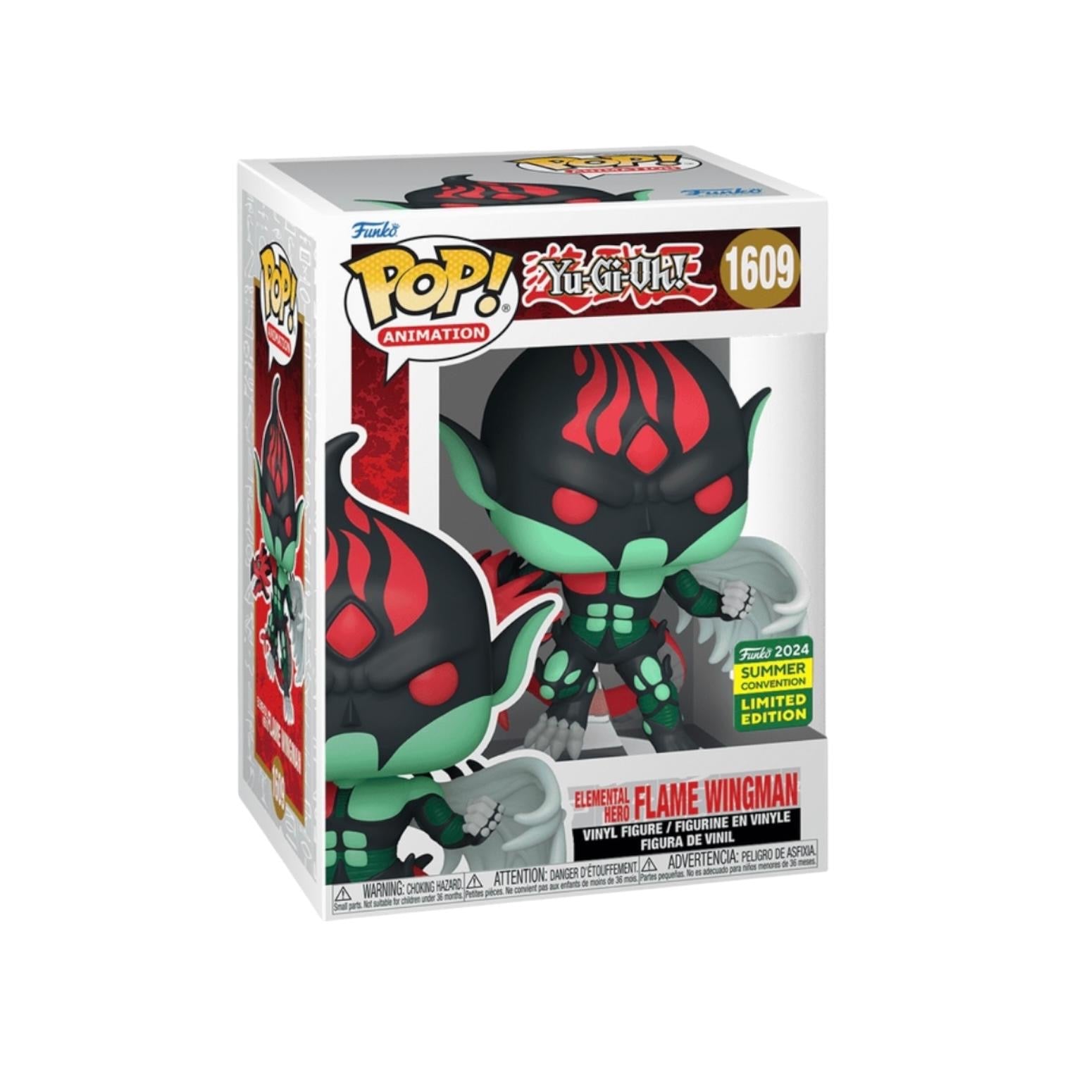 Elemental Hero Flame Wingman #1609 Funko Pop! - Yu-Gi-Oh! - SDCC 2024 Shared Exclusive Box
