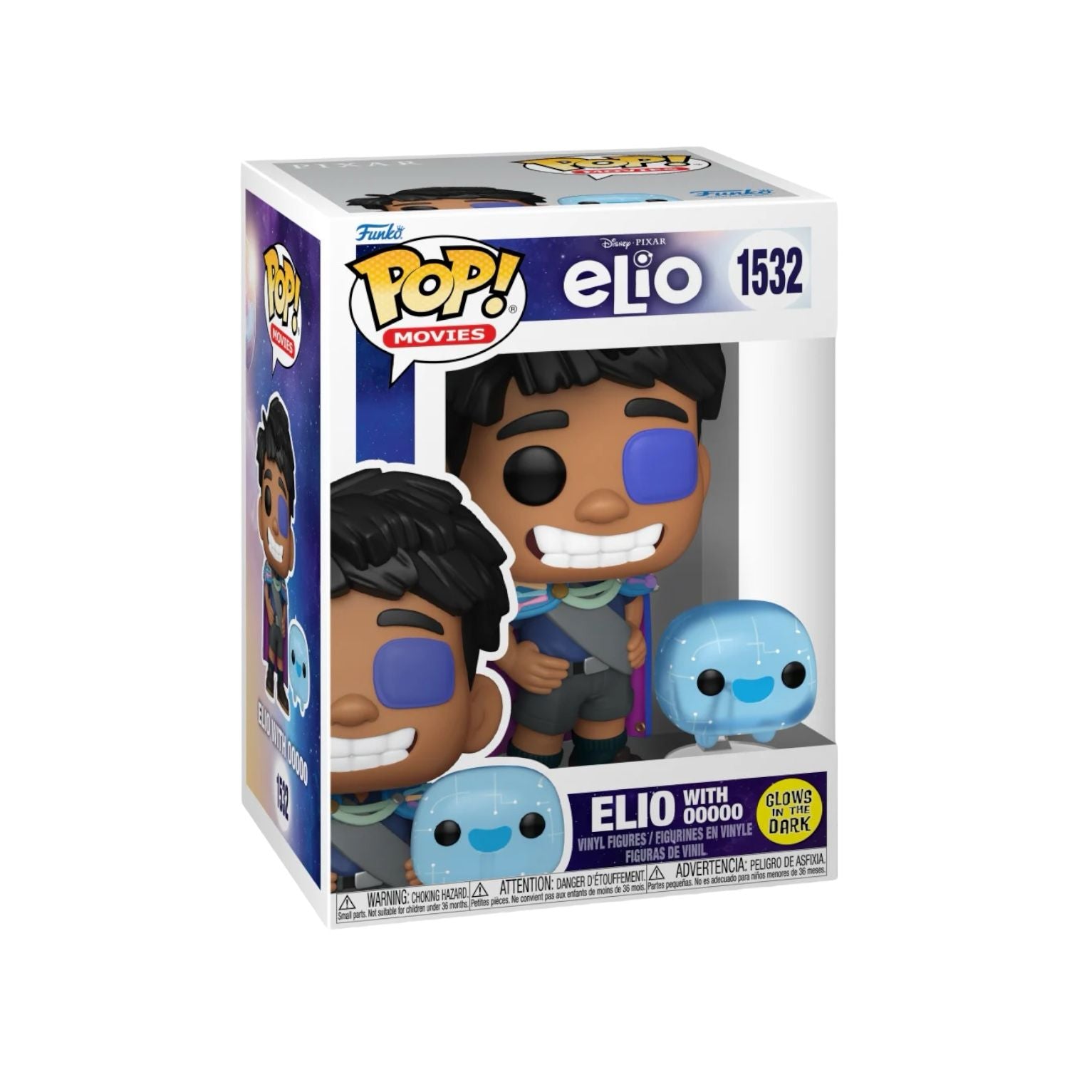 Elio with ooooo Funko pop - From the disney film elio displaying a blue eye patch