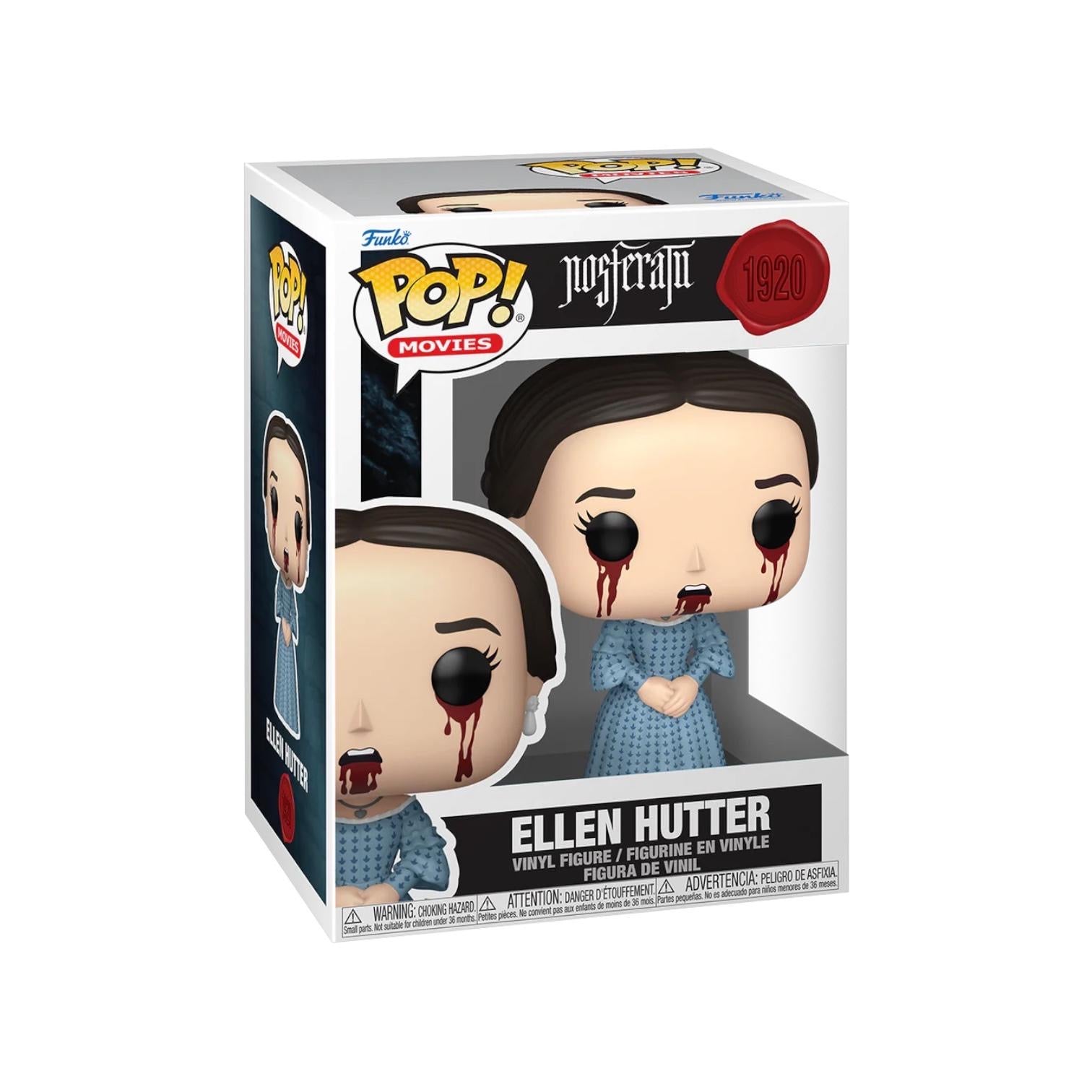 Funko Pop! vinyl figure packaging with 'Ellen Hutter' on a white background