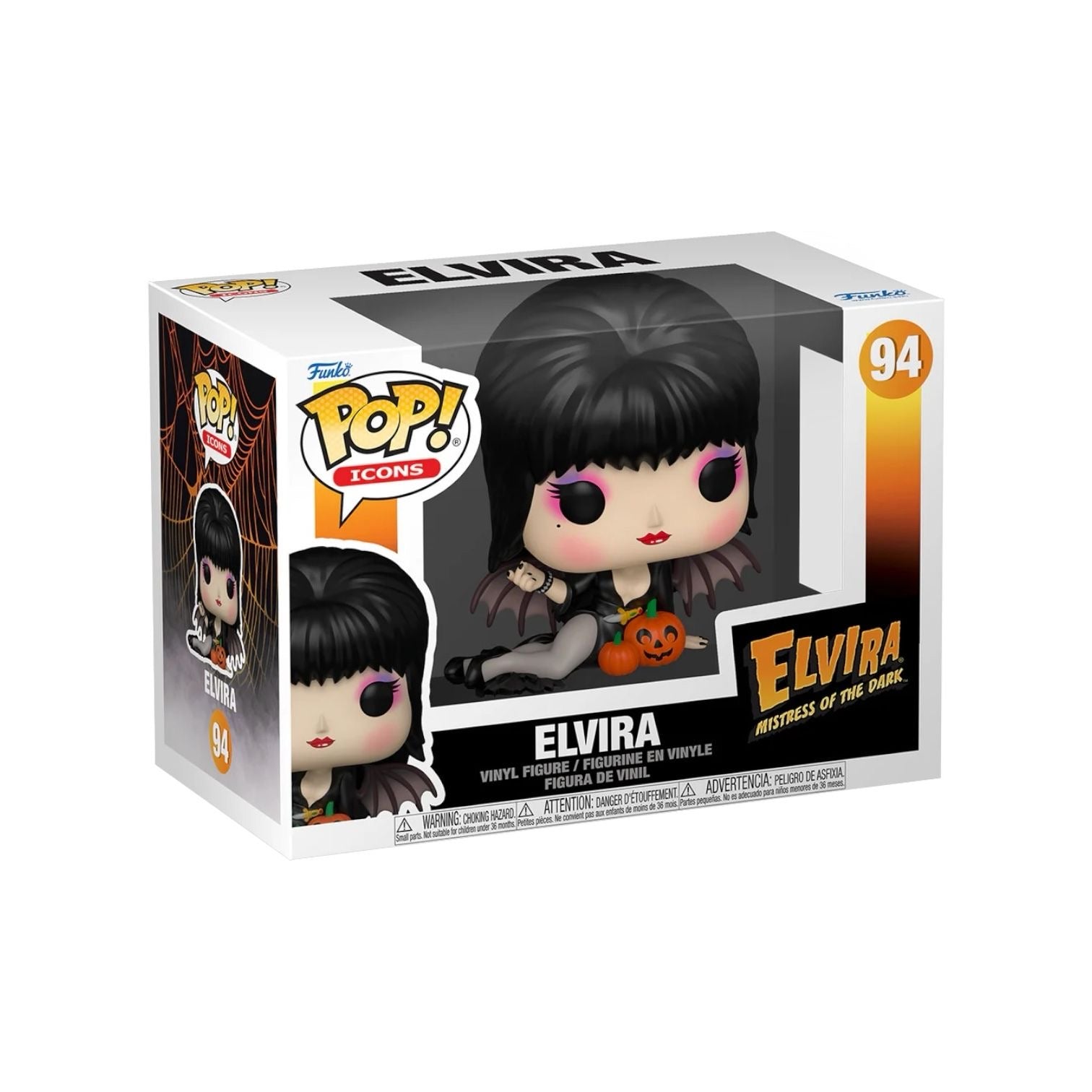 Elvira with Pumpkins! Summon this horror hostess to your POP! Icons