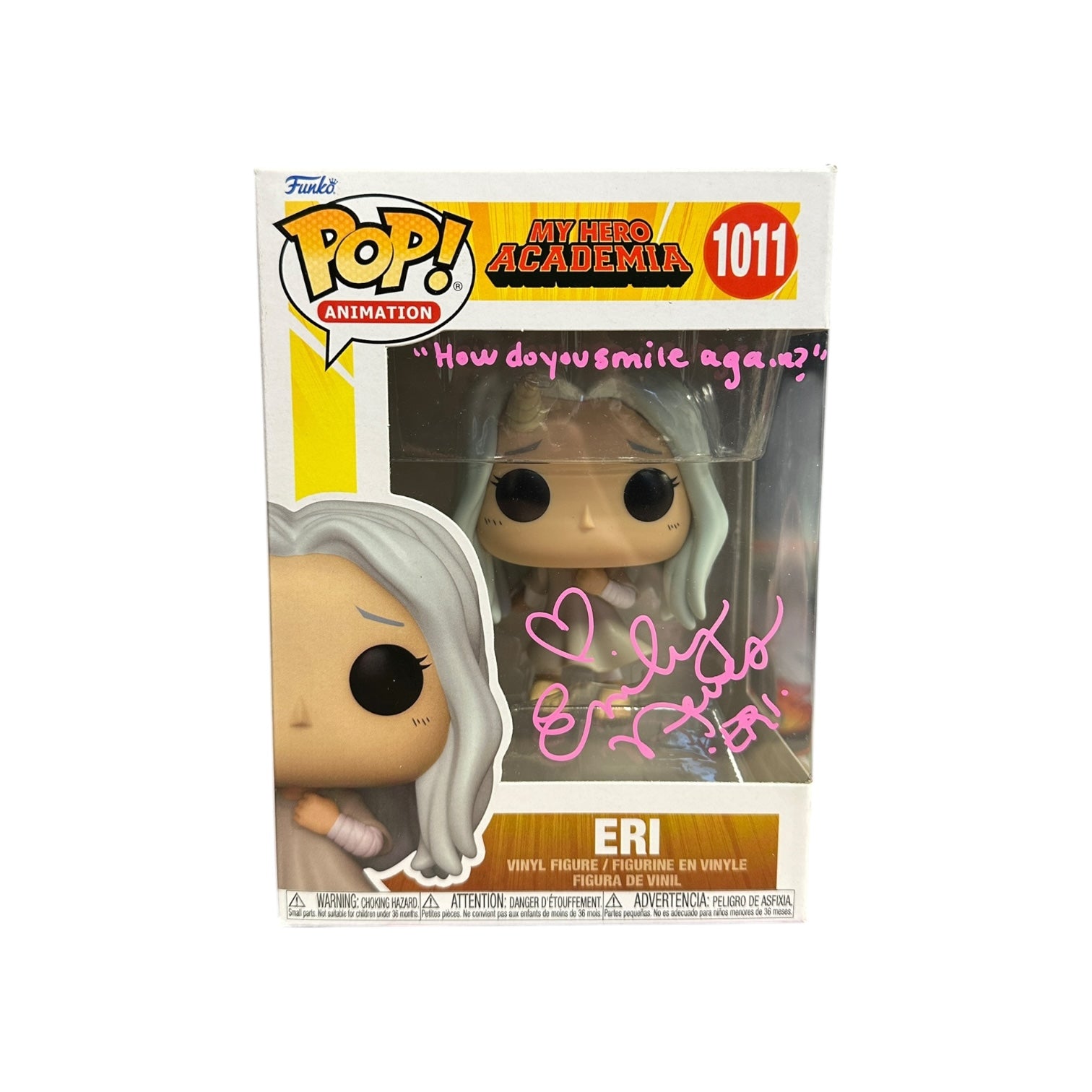 Emily Neves Signed Eri #1011 Funko Pop! - My Hero Academia Front