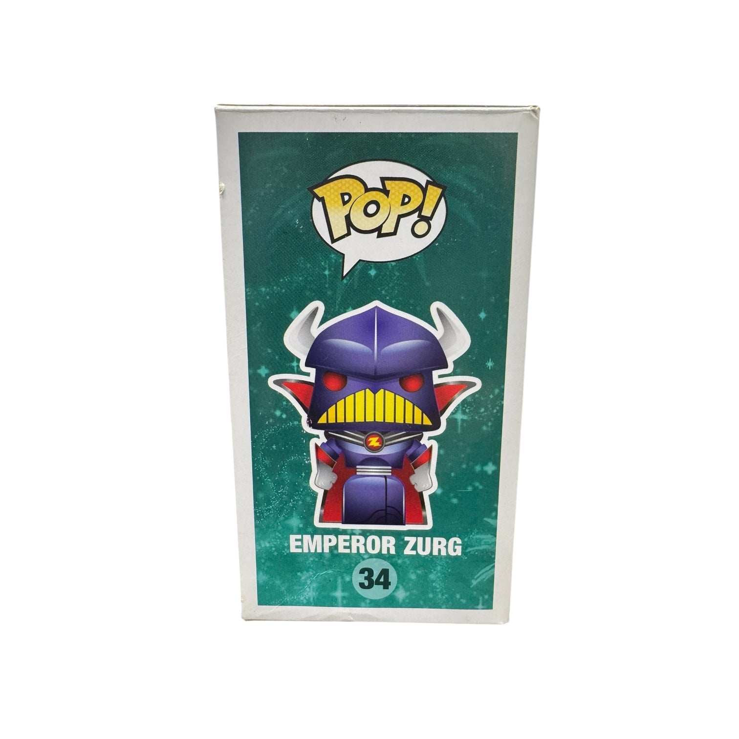 Emperor Zurg Toy Story Funko Pop! Condition 6/10 Signs of damage to the box and dents and dinks to the window.