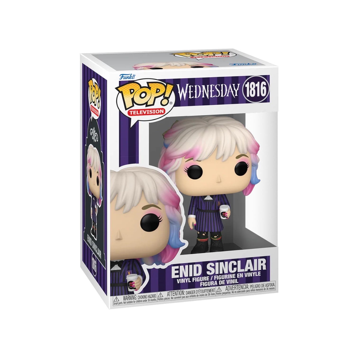 Funko Pop! vinyl figure of Enid Sinclair in packaging on a white background