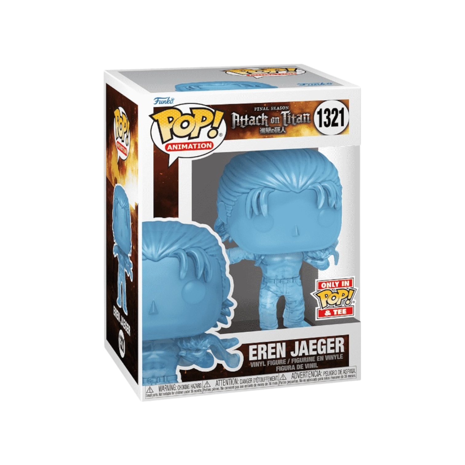 Blue Translucent figure of Erin Jaeger