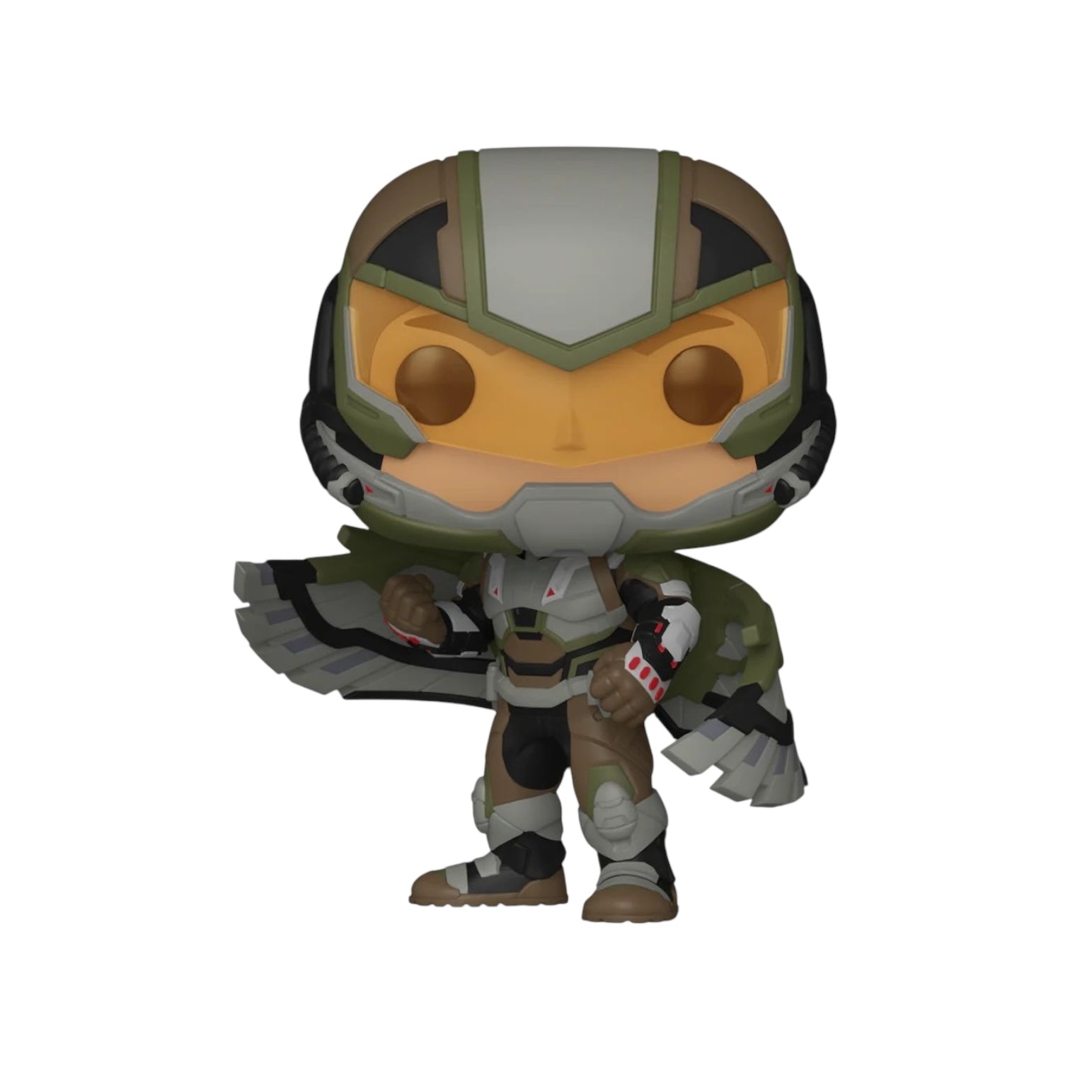 Falcon in a Camo Body suit and helmet
