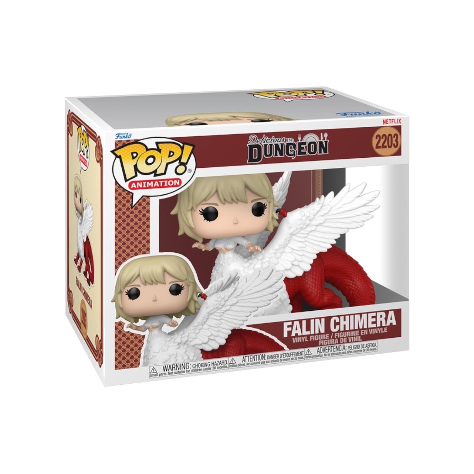 Funko Pop! box featuring Falin Chimera from 'Dungeons & Dragons' on a white background