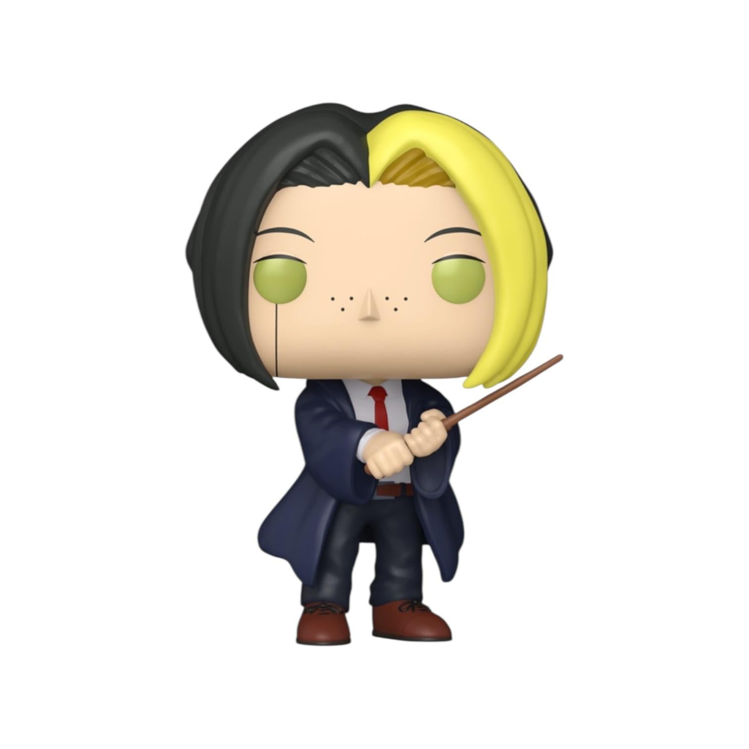 Funko Pop! vinyl figure of a character with black and yellow hair, holding a wand, on a white background.