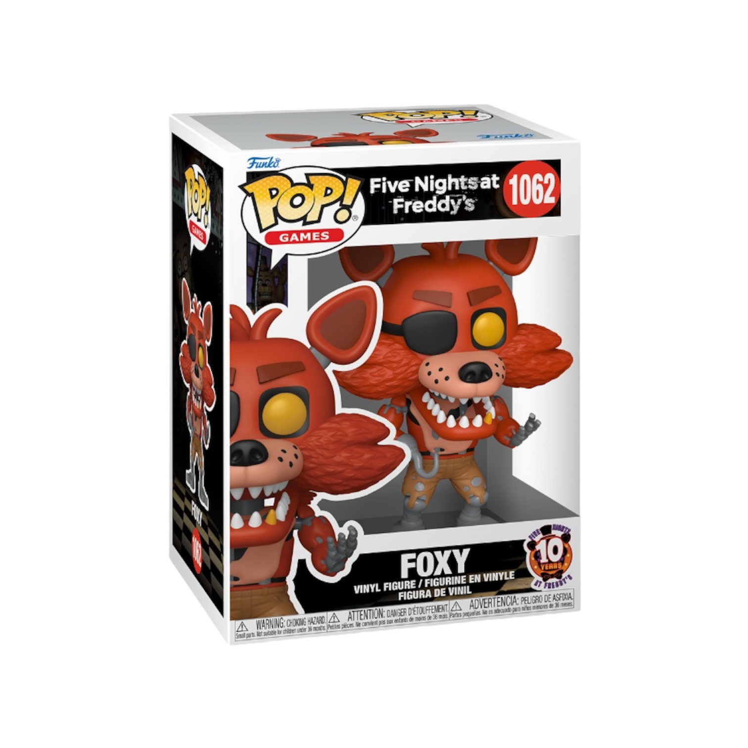 FNAF. - Foxy with eye patch and hand hook with cream trousers
