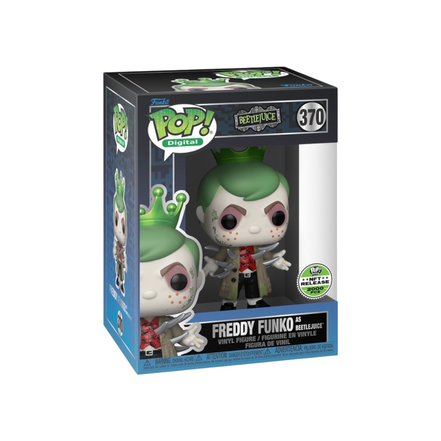 Funko Pop! Freddy as Beetlejuice vinyl figure in packaging with Beetlejuice branding