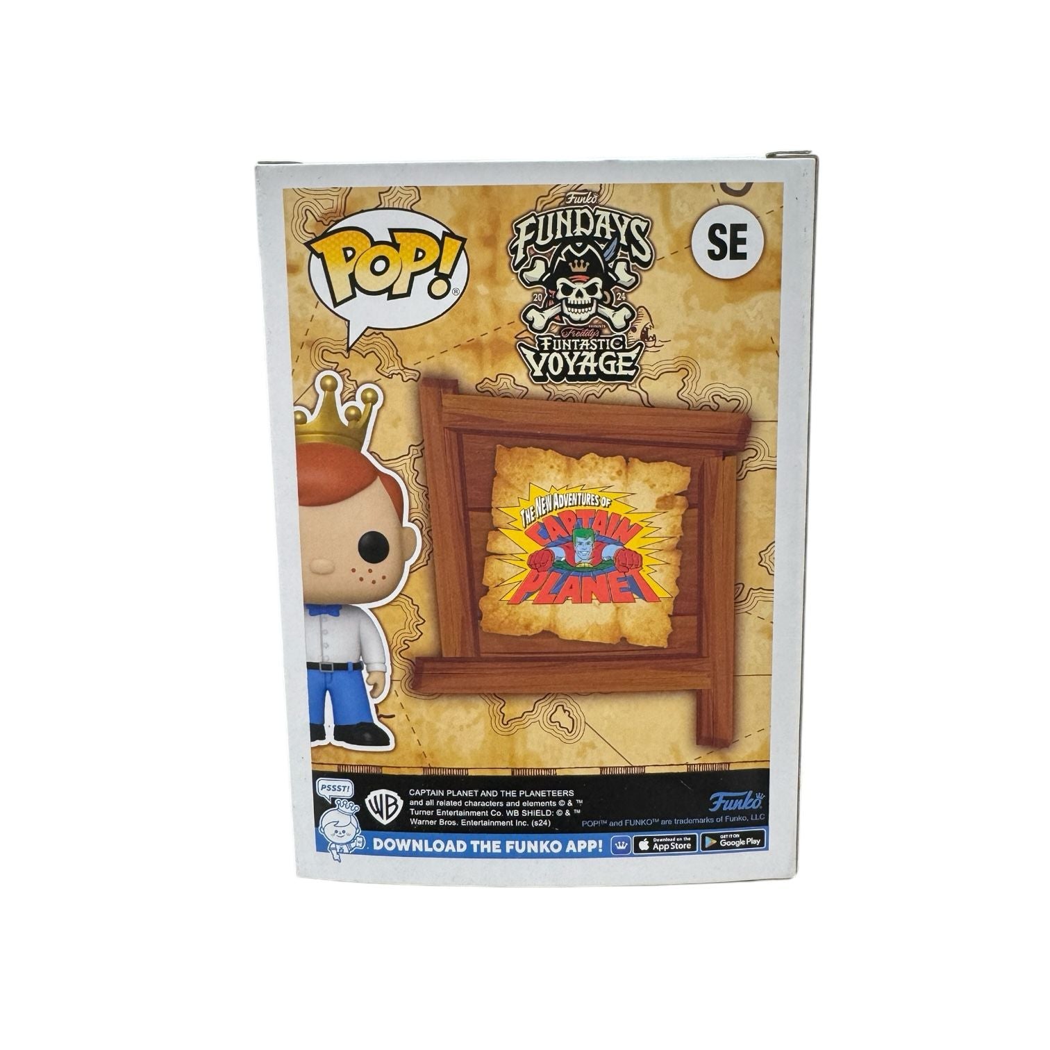 Freddy Funko as Captain planet Funko pop back condition image