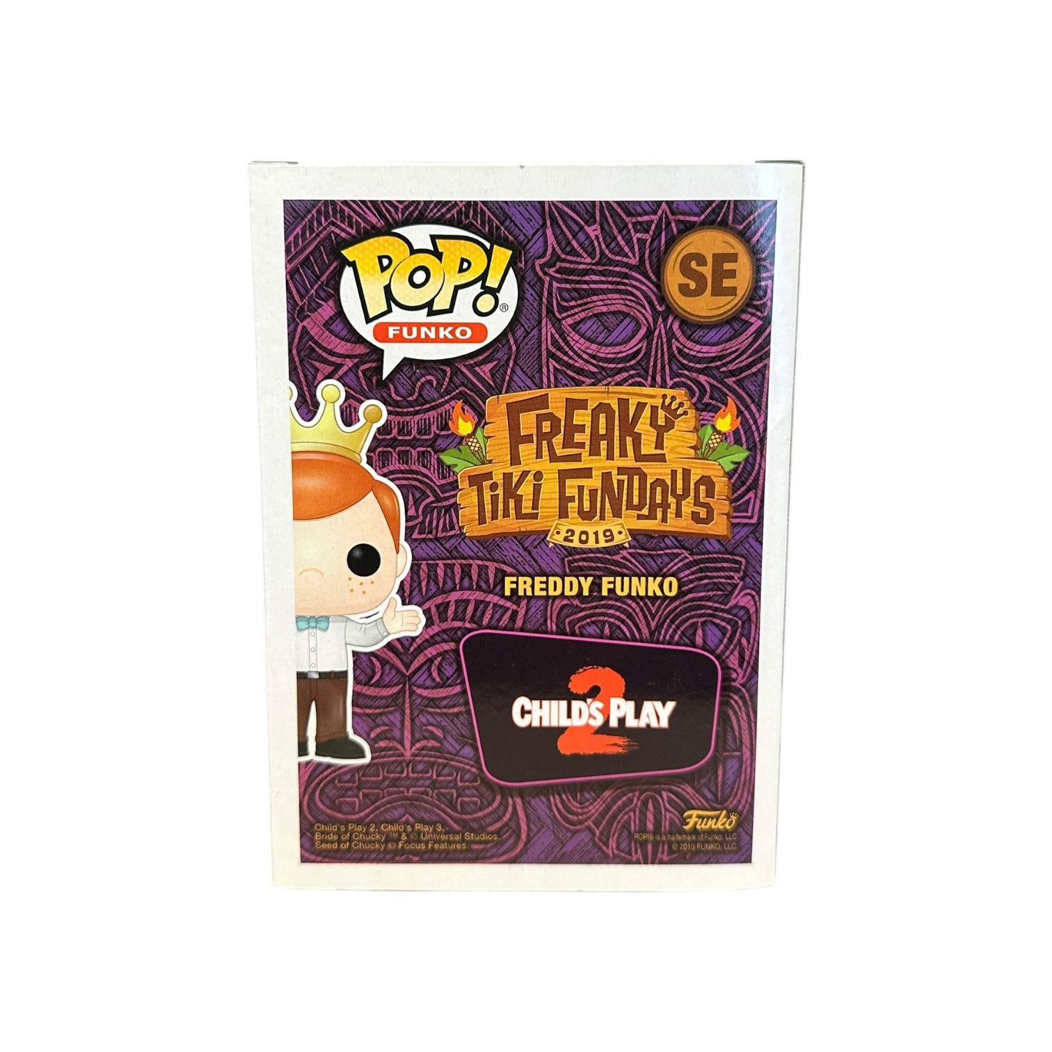 Freddy Funko as Chucky (Bloody) Funko Pop! - Child's Play 2 - Box of Fun 2019 Exclusive LE3000 Pcs Back