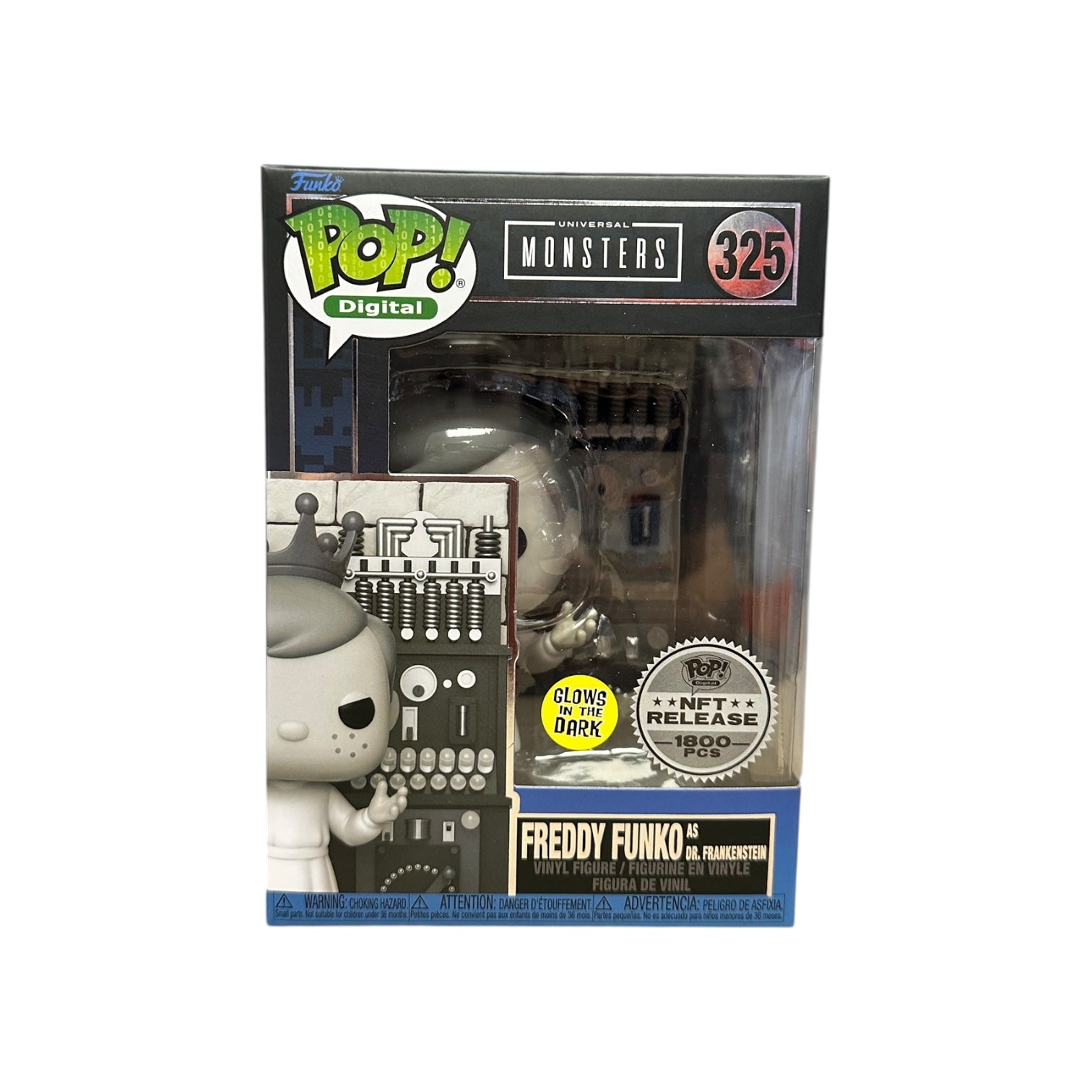Freddy Funko Pop! vinyl figure packaging with Universal Monsters branding