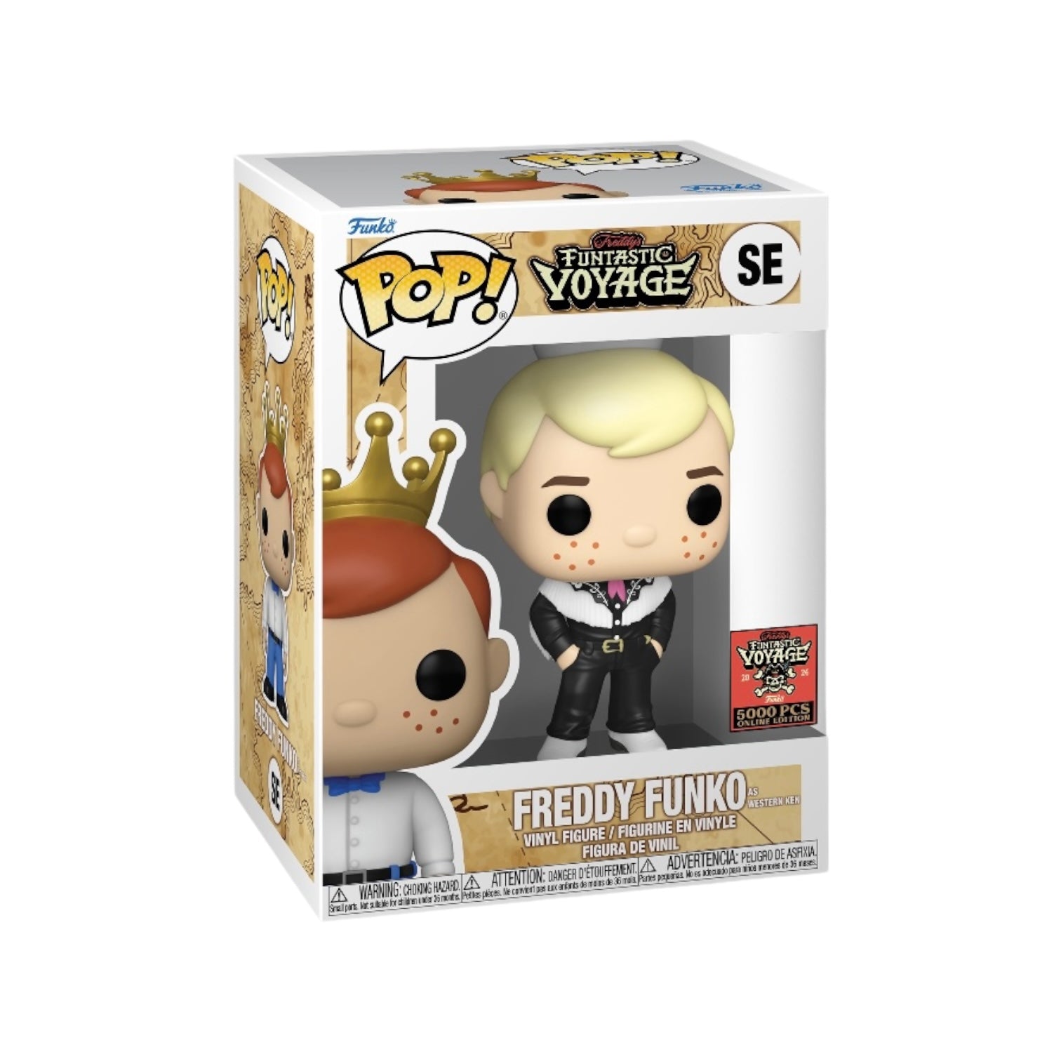 Freddy Funko as Western Ken from Barbie: The Movie, a limited edition Funko Pop! with only 5000 pieces available.