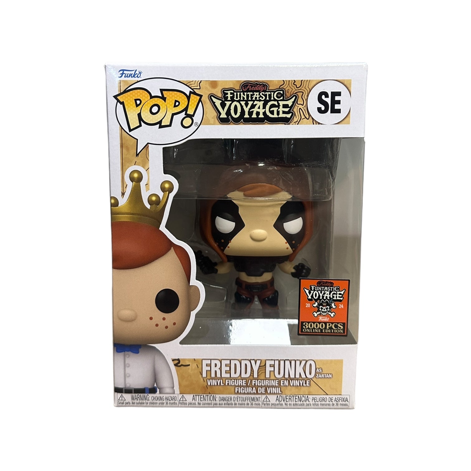 Freddy Funko as Zartan Funko Pop! from G.I. Joe, limited edition 2024, condition 8.75/10, only 3000 pieces available.