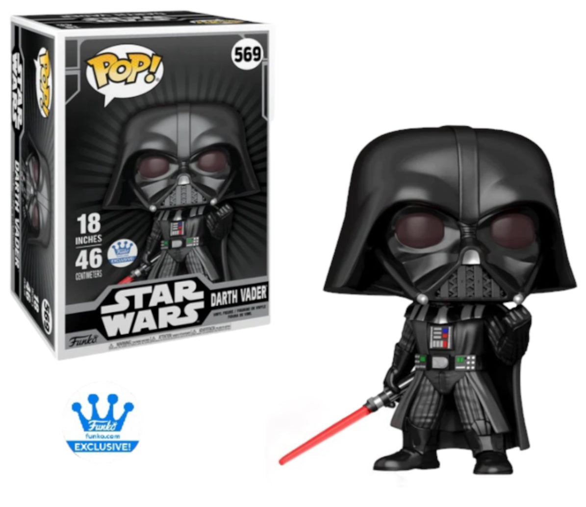 UNSEALED: Darth Vader #569 18’’ Funko Pop! - Star Wars - Funko Exclusive