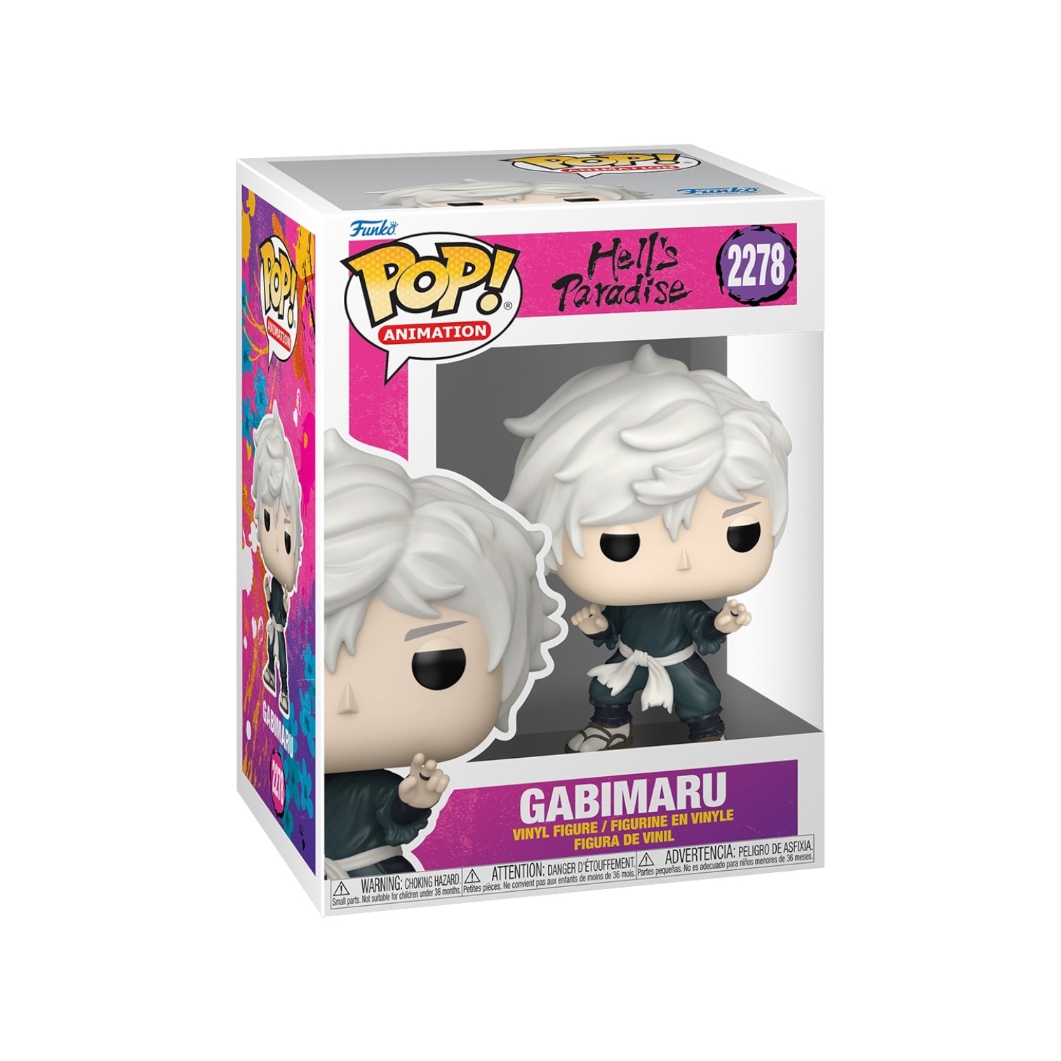 Gabimaru 2278 Funko Pop out of packaging on a white background