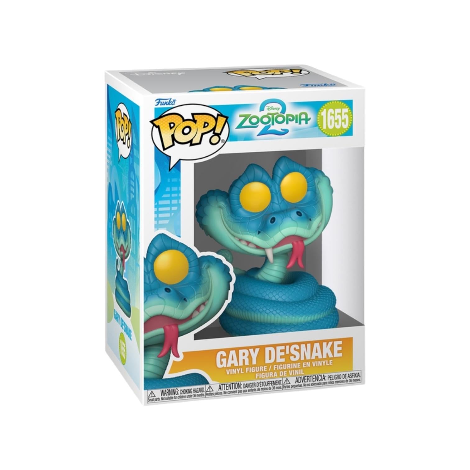Funko Pop! vinyl figure of Gary the Snake from Zootopia in its packaging