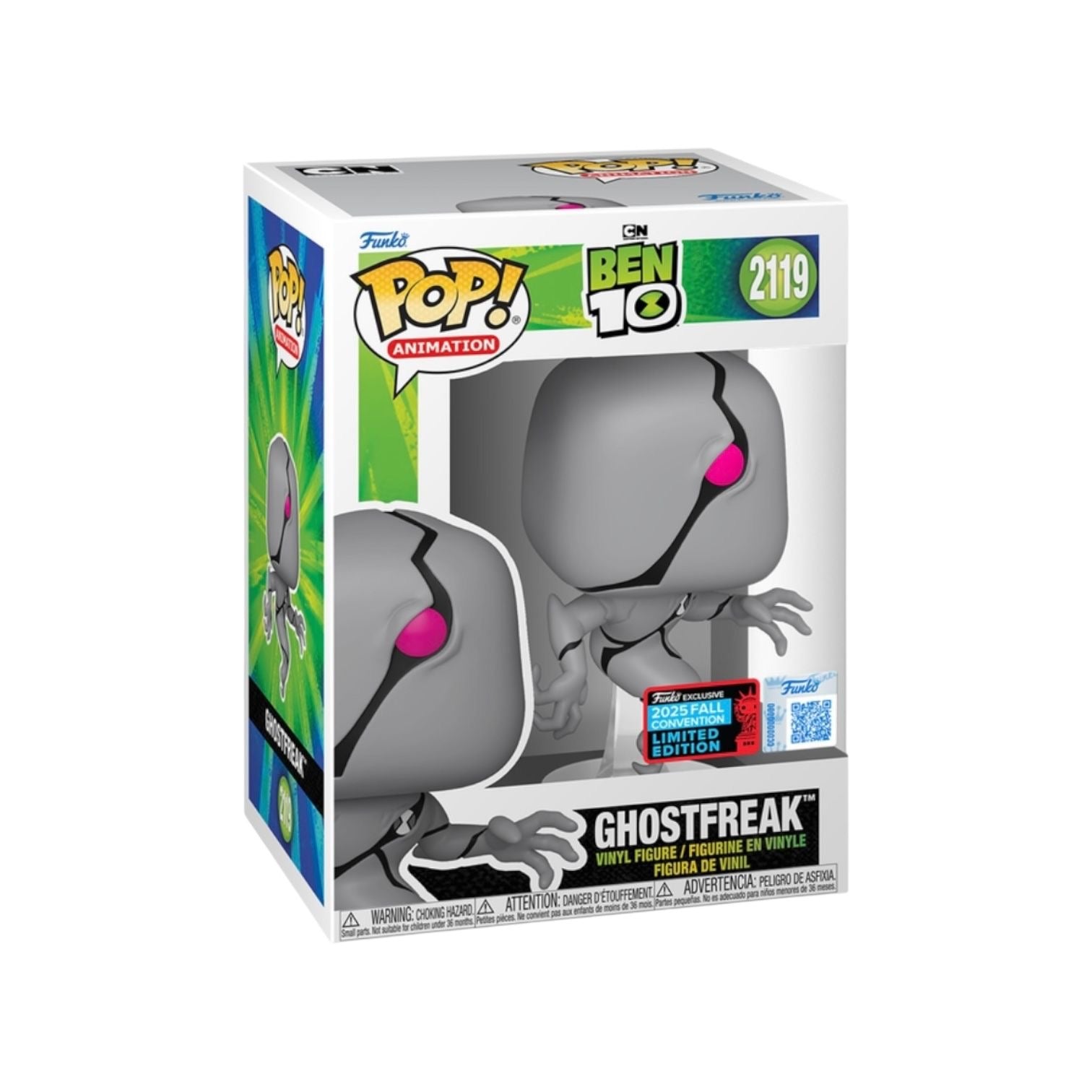 Ghostfreak #2119 Funko Pop! - Ben 10 - NYCC 2025 Shared Exclusive Box