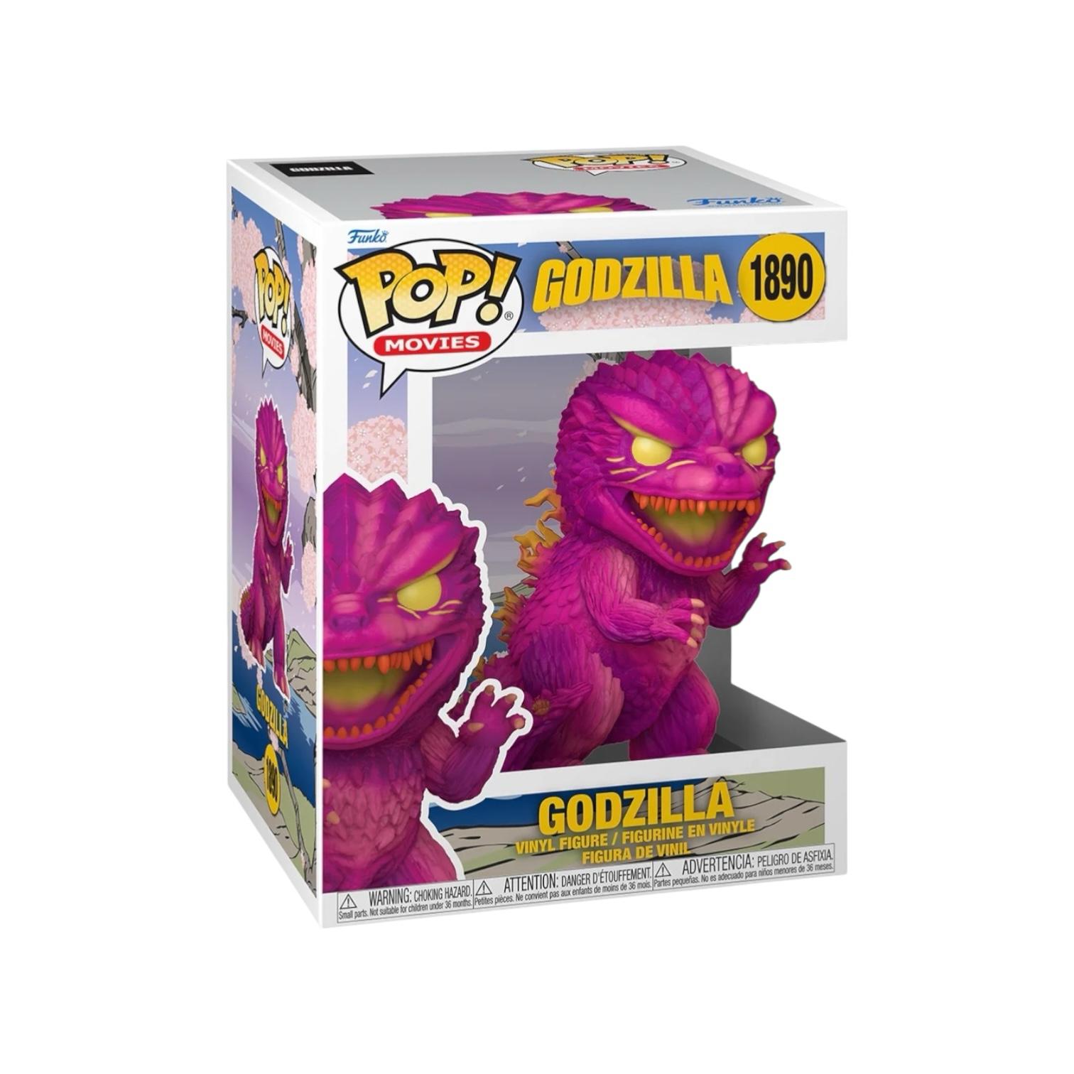 Godzilla in a pink figure
