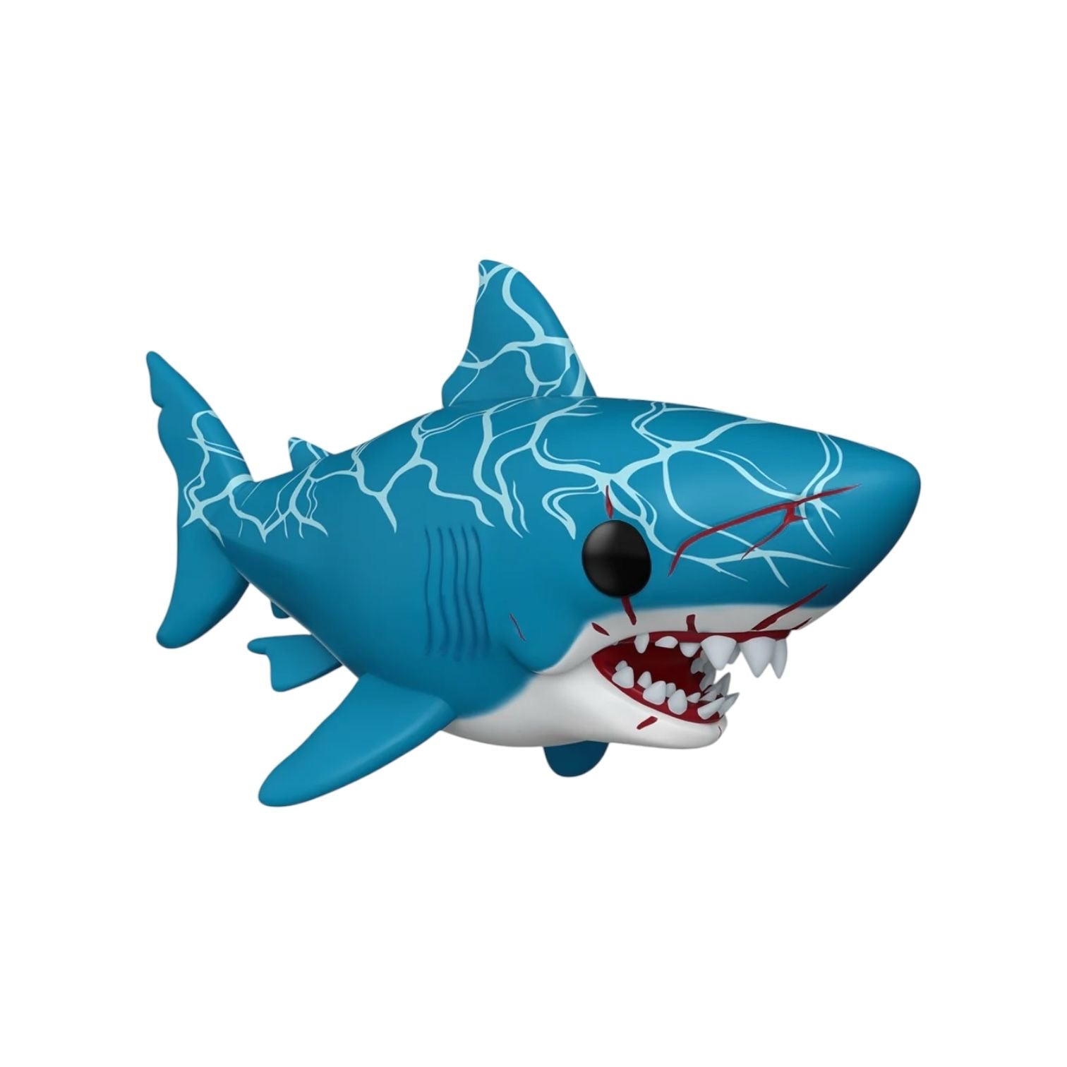 Don’t go in the water… this POP! Great White Shark is lurking below the surface! Celebrate the 50th Anniversary of Jaws by making this underwater deco shark the next addition to your POP! Movies collection. Vinyl figure is approximately 6 in (15.2 cm) long.