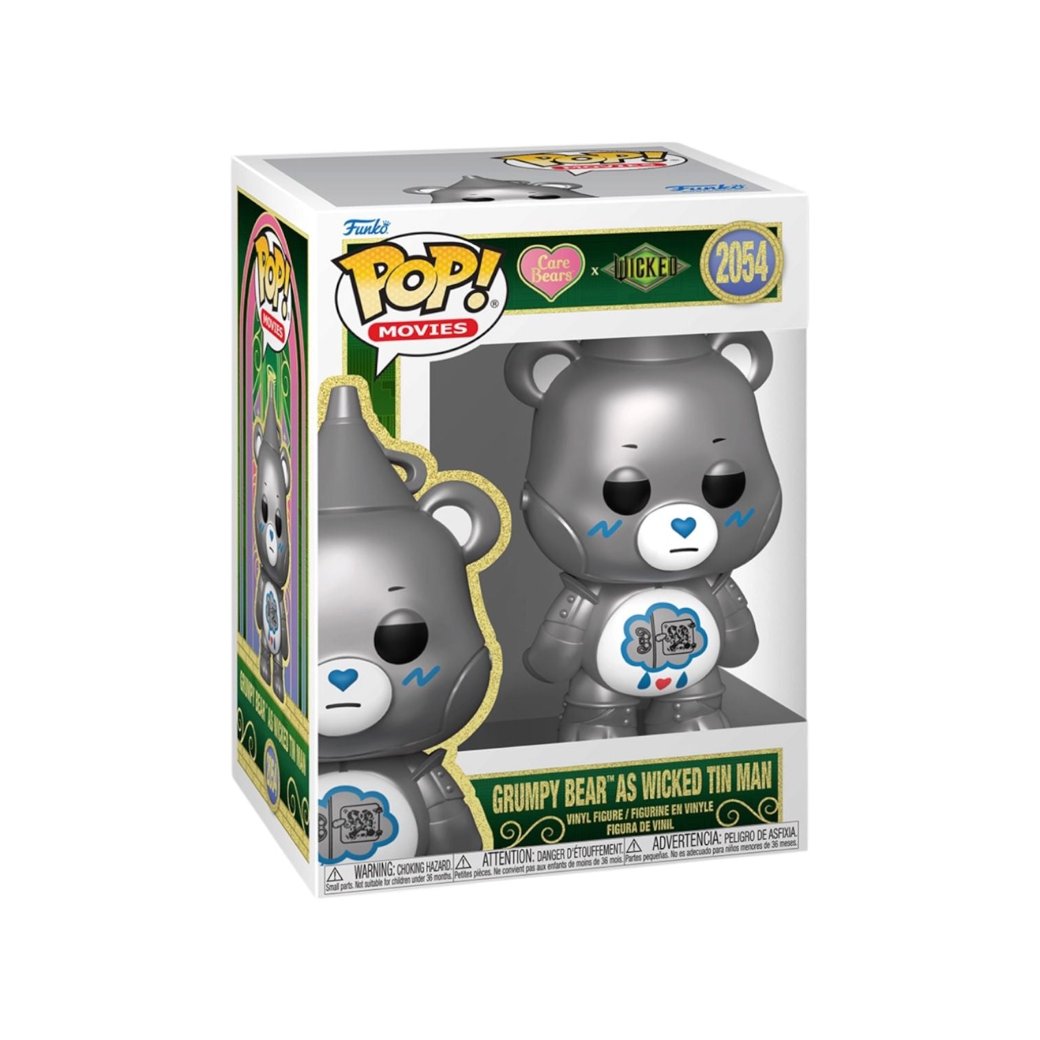 Funko Pop! vinyl figure packaging with Grumpy Bear as Wicked Tin Man on a white background