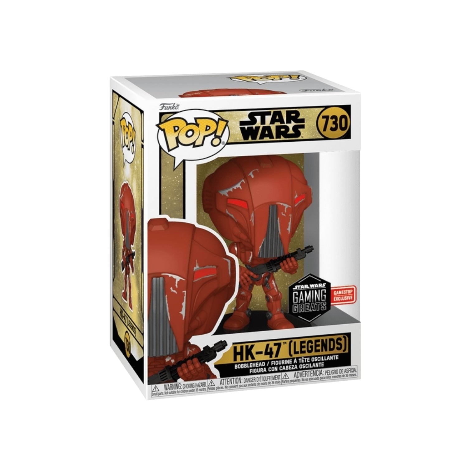 HK-47 (Legends) #730 Funko Pop! - Star Wars: Gaming Greats - GameStop Exclusive Box