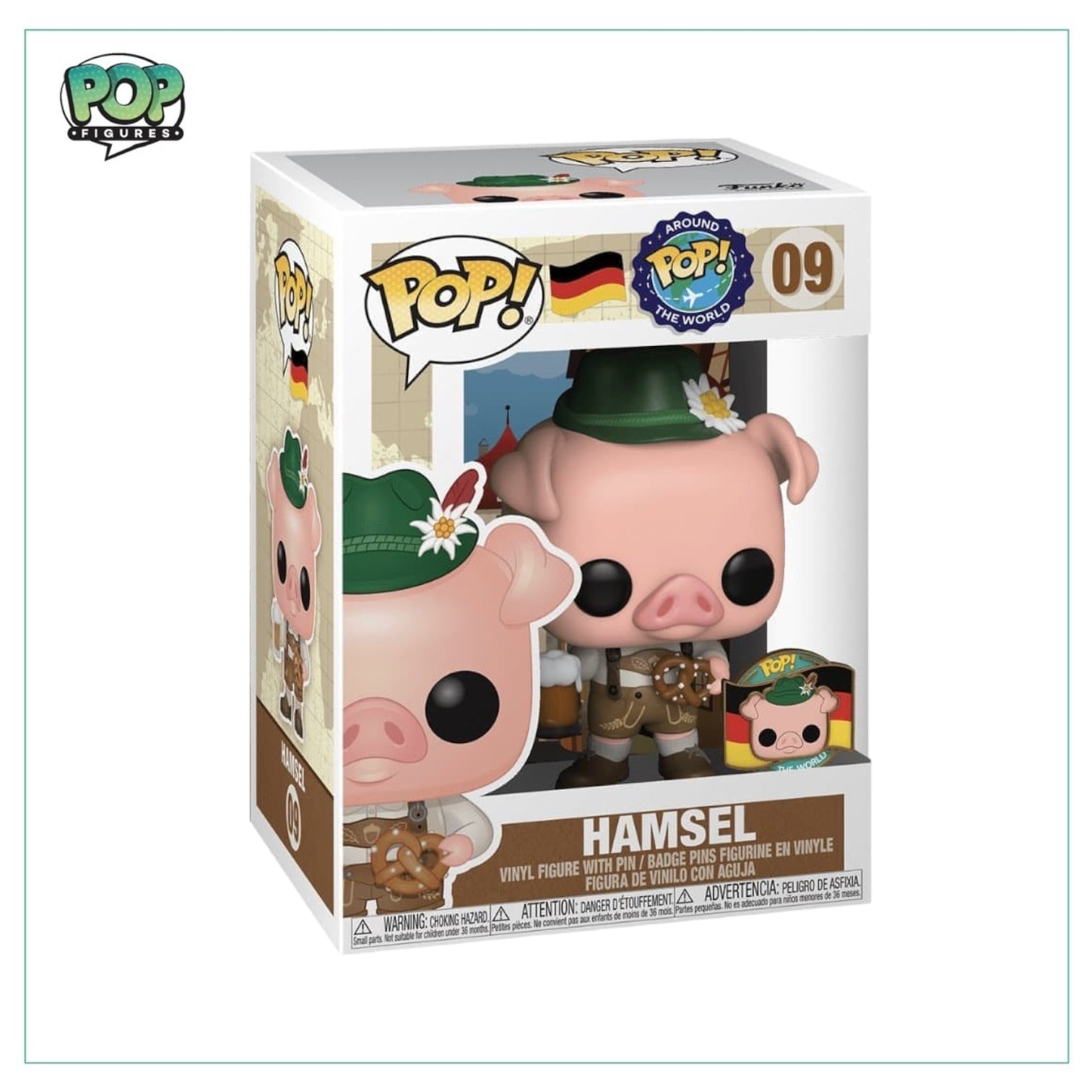 Hamsel #09 Funko Pop! collectible, showcasing a whimsical character inspired by diverse cultures worldwide.