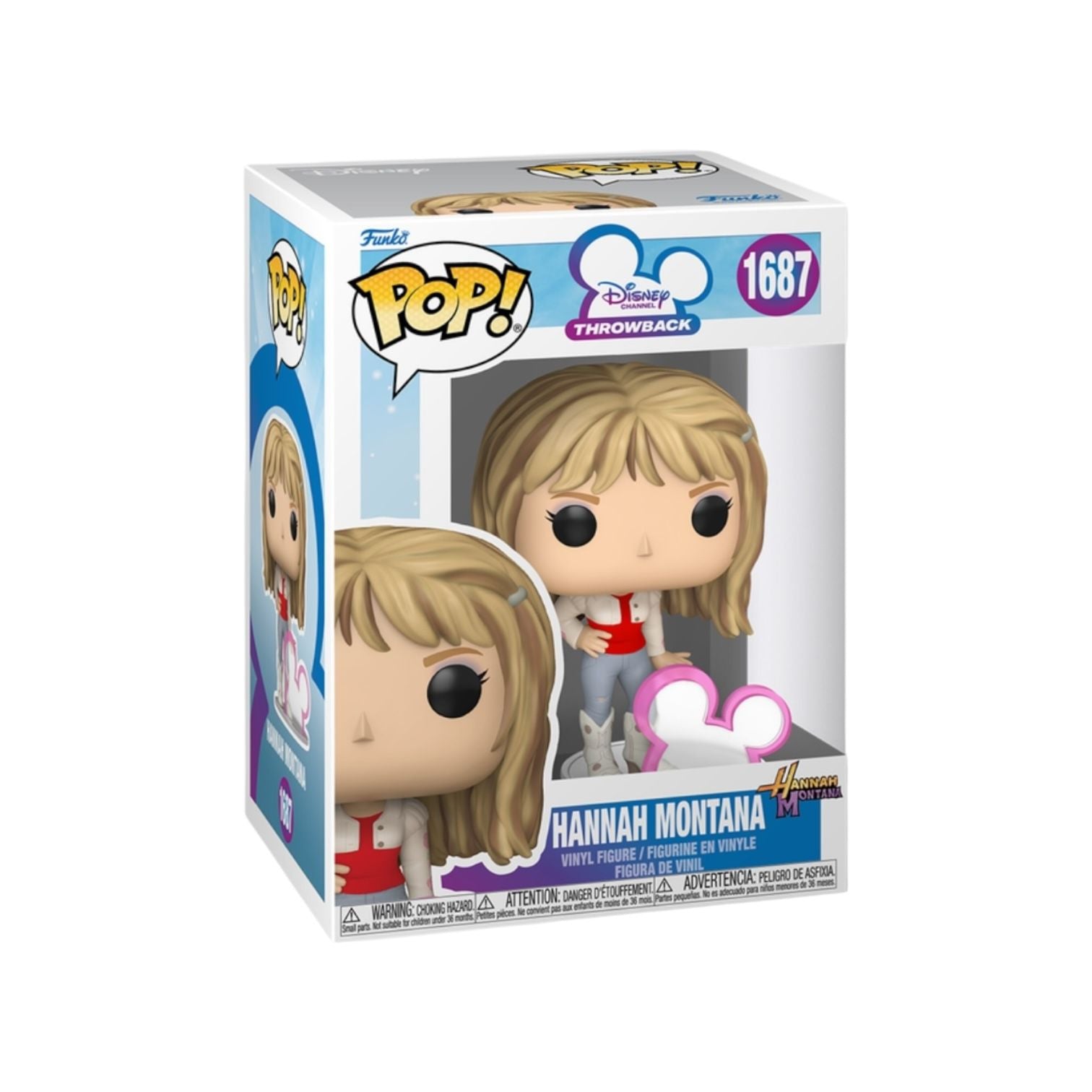 Funko Pop! Hannah Montana figure in packaging on a white background