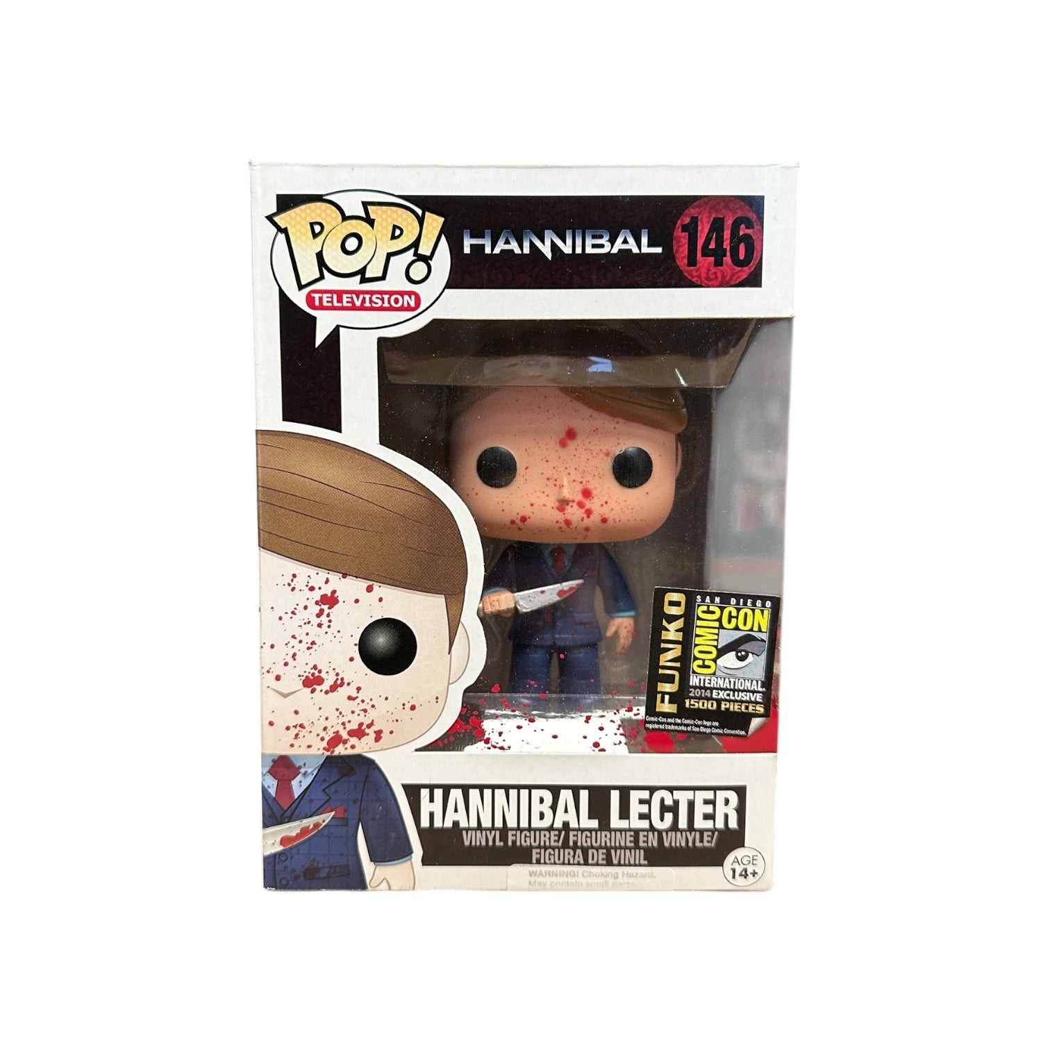 Hannibal Lecter #146 (Bloody) Funko Pop! - Hannibal - SDCC 2014 Exclusive LE1500 Pcs Front