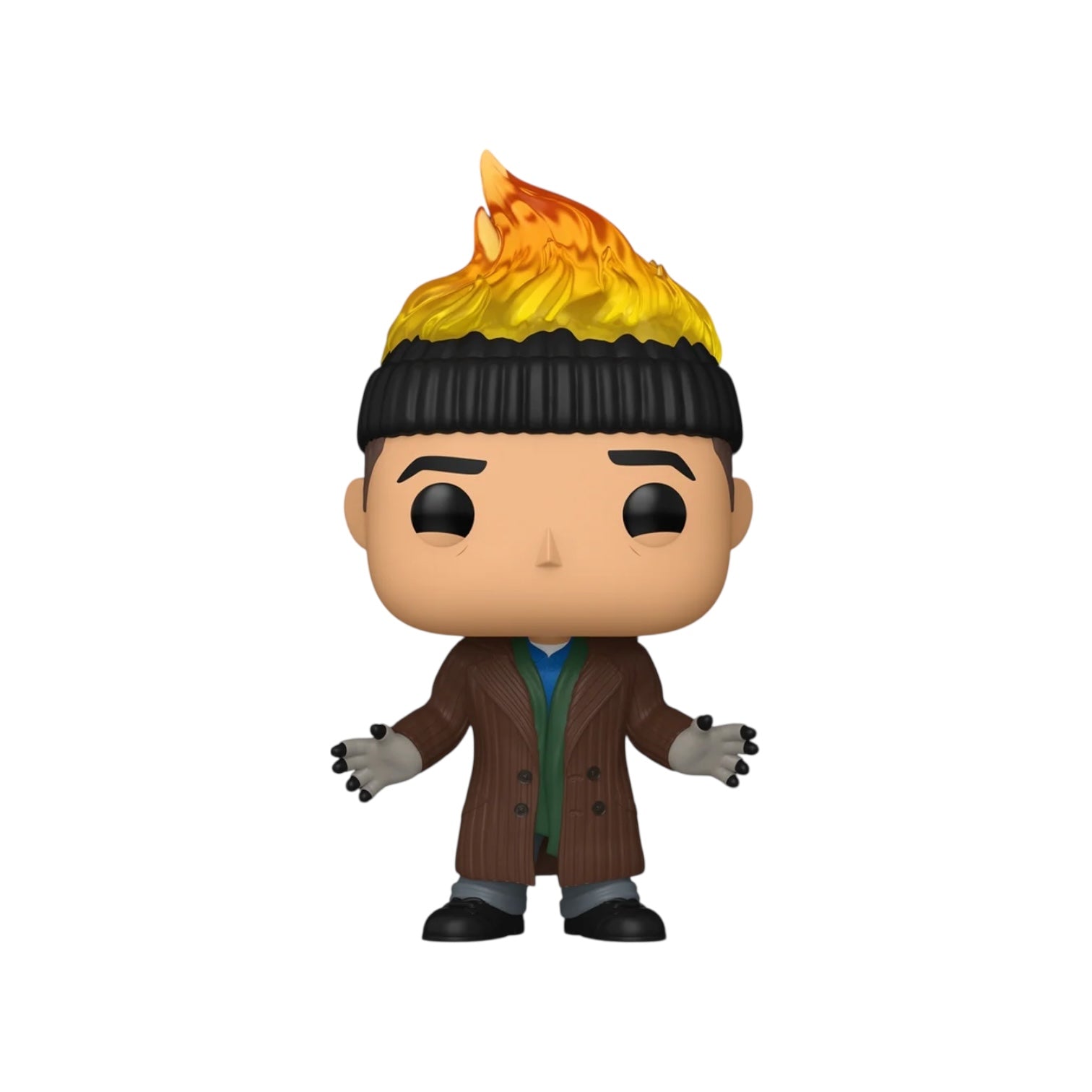 Funko Pop! vinyl figure with a character wearing a coat and hat on a white background