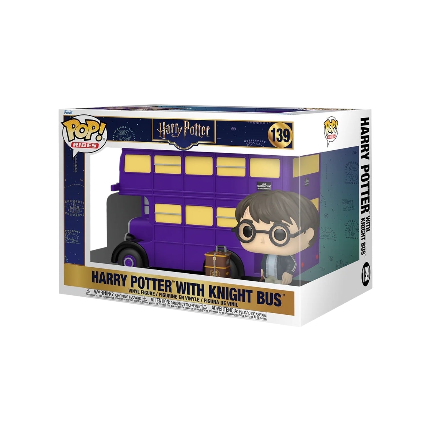 Funko Pop! Harry Potter with Knight Bus packaging on a white background