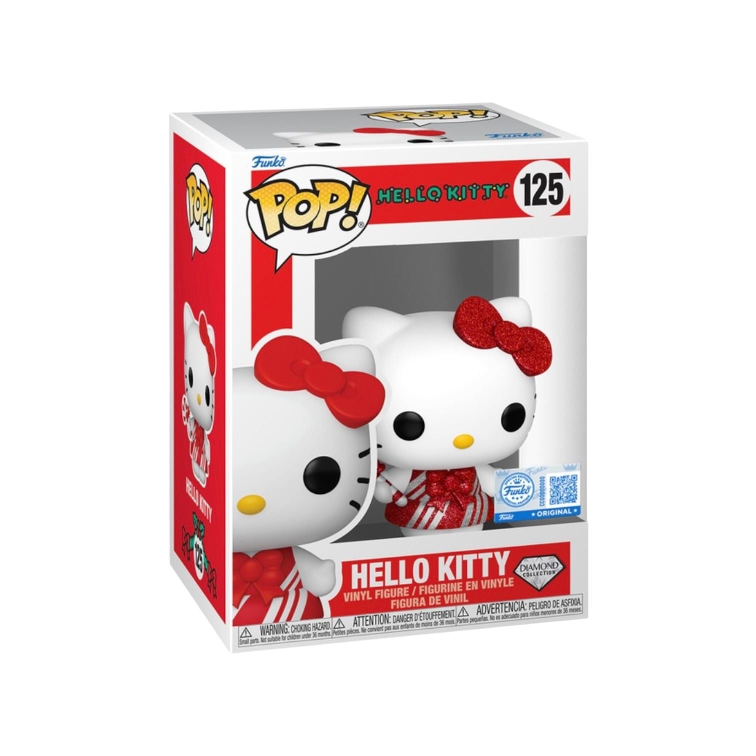 Hello Kitty #125 (Diamond Collection) Funko Pop! - Hello Kitty - Funko Hollywood Exclusive Box