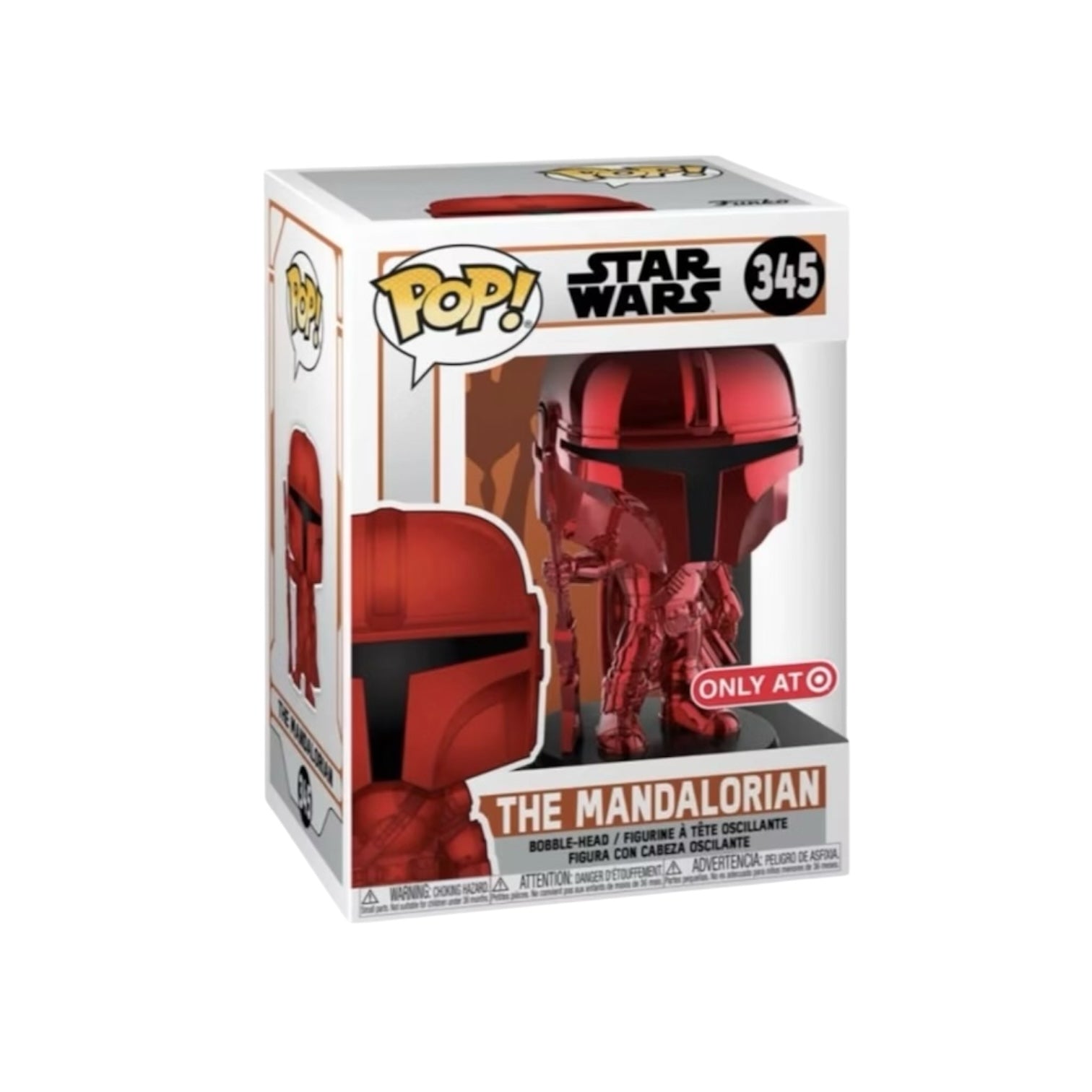 The Mandalorian (Red Chrome) #345 Funko Pop! - Star Wars - Target Exclusive