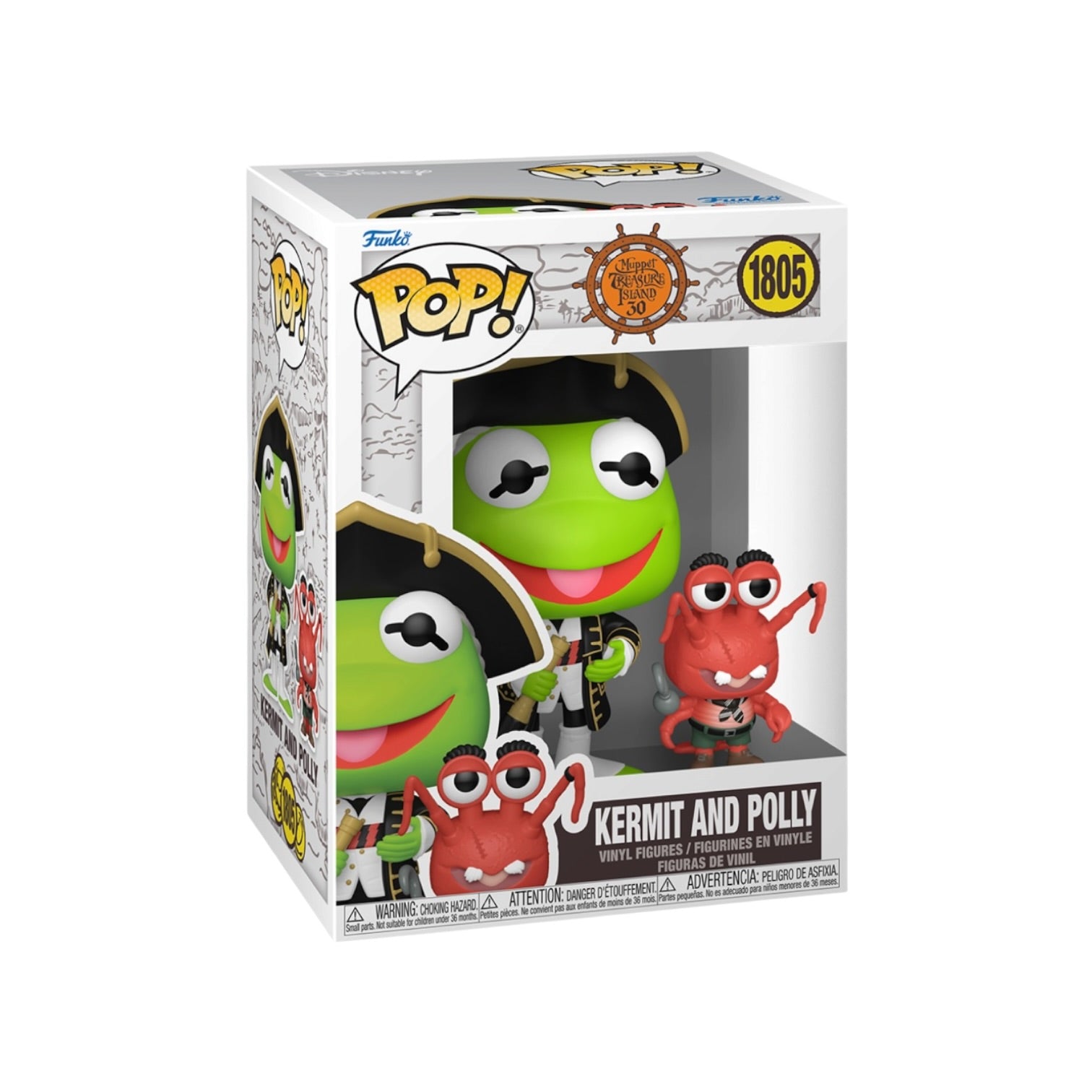 Kermit and Polly #1805 Funko Pop! & Buddy - Muppet Treasure Island - PREORDER