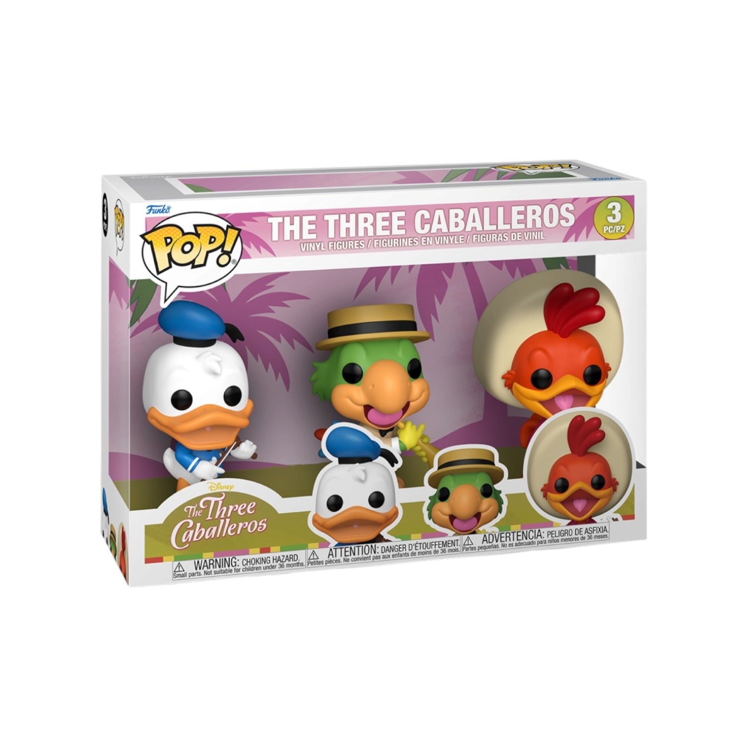 Donald Duck / José Carioca / Panchito 3 Pack Funko Pop! - The Three Caballeros - PREORDER