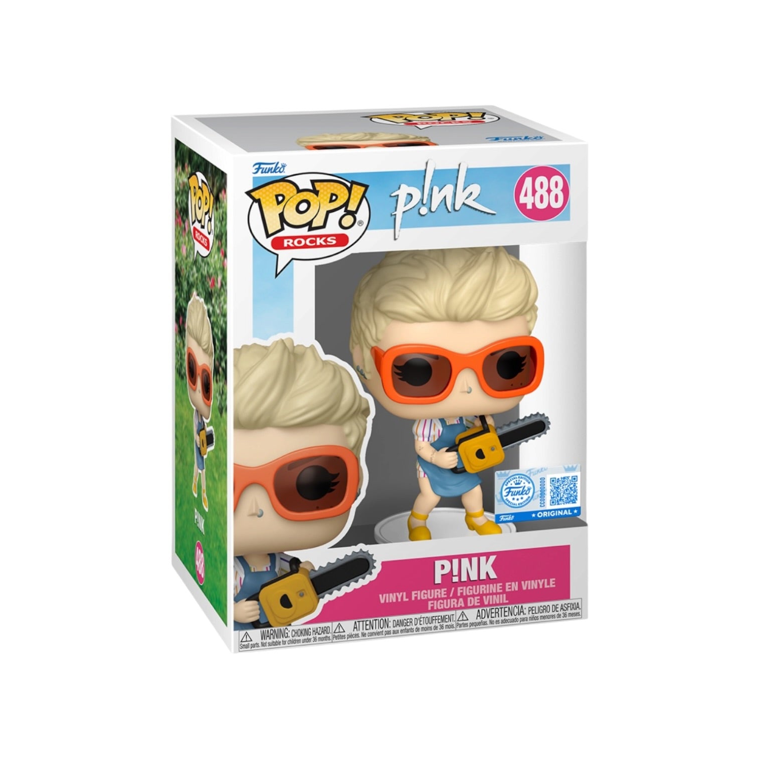 Pink with Chainsaw (So What) #488 Funko Pop! - Pink - Funko Exclusive
