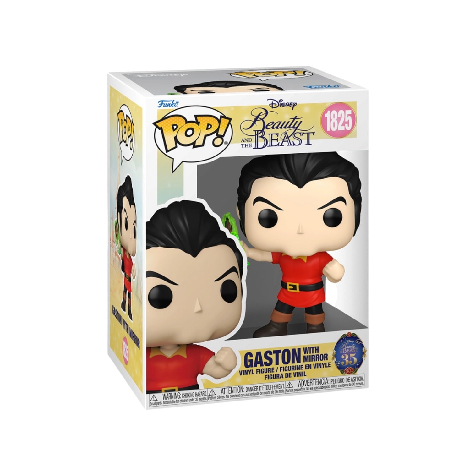 Gaston with Mirror #1825 Funko Pop! - Beauty and the Beast - PREORDER