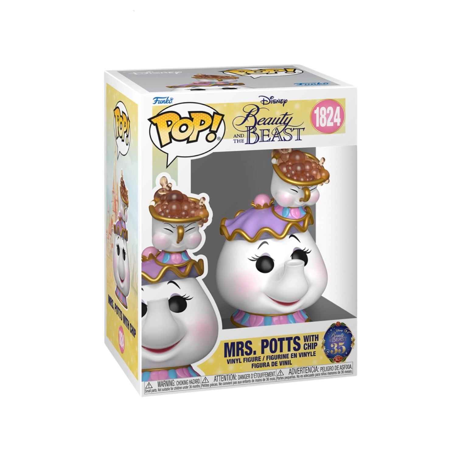 Mrs. Potts with Chip #1824 Funko Pop! - Beauty and the Beast - PREORDER