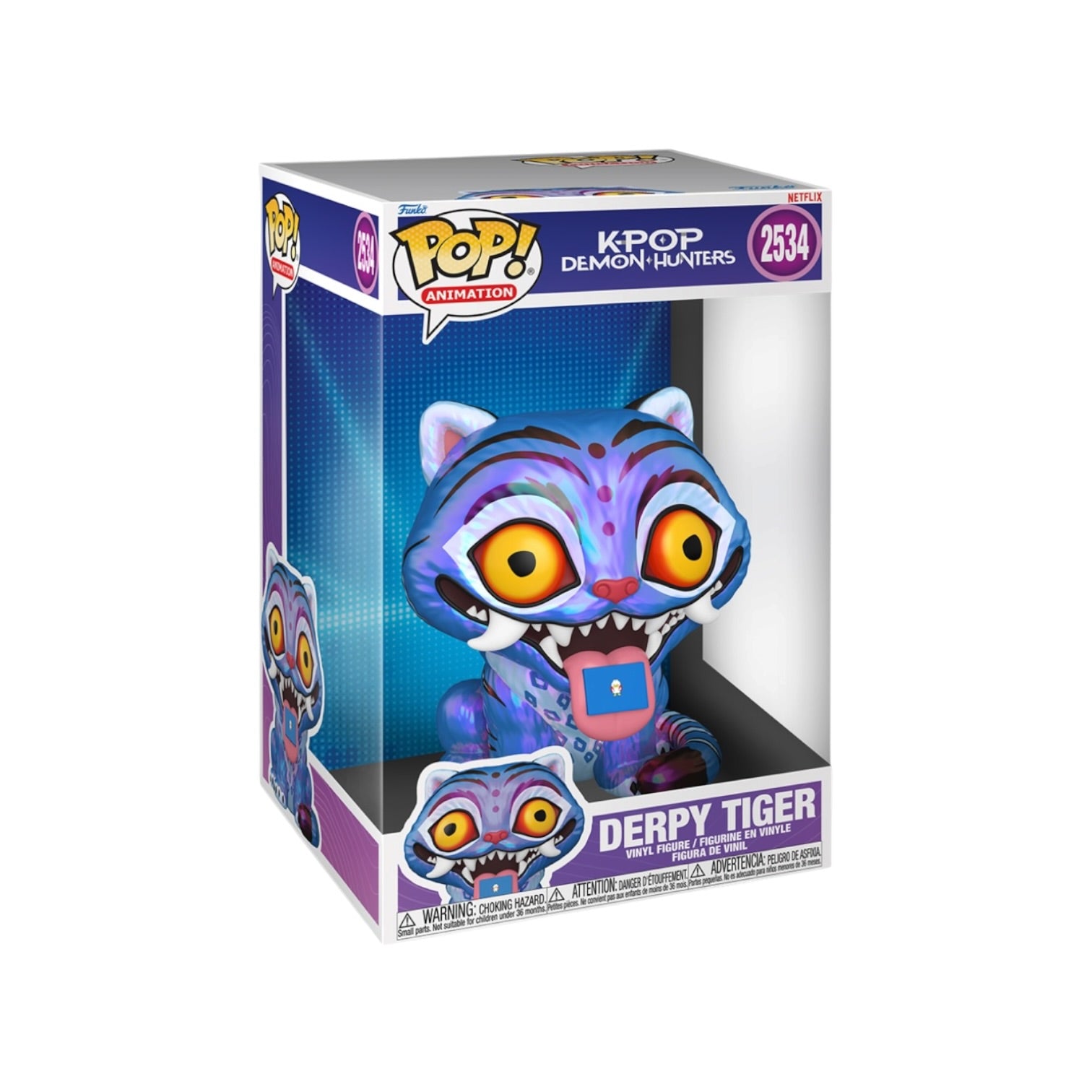 Derpy Tiger #2534 Funko Pop Jumbo - KPOP Demon Hunters - PREORDER
