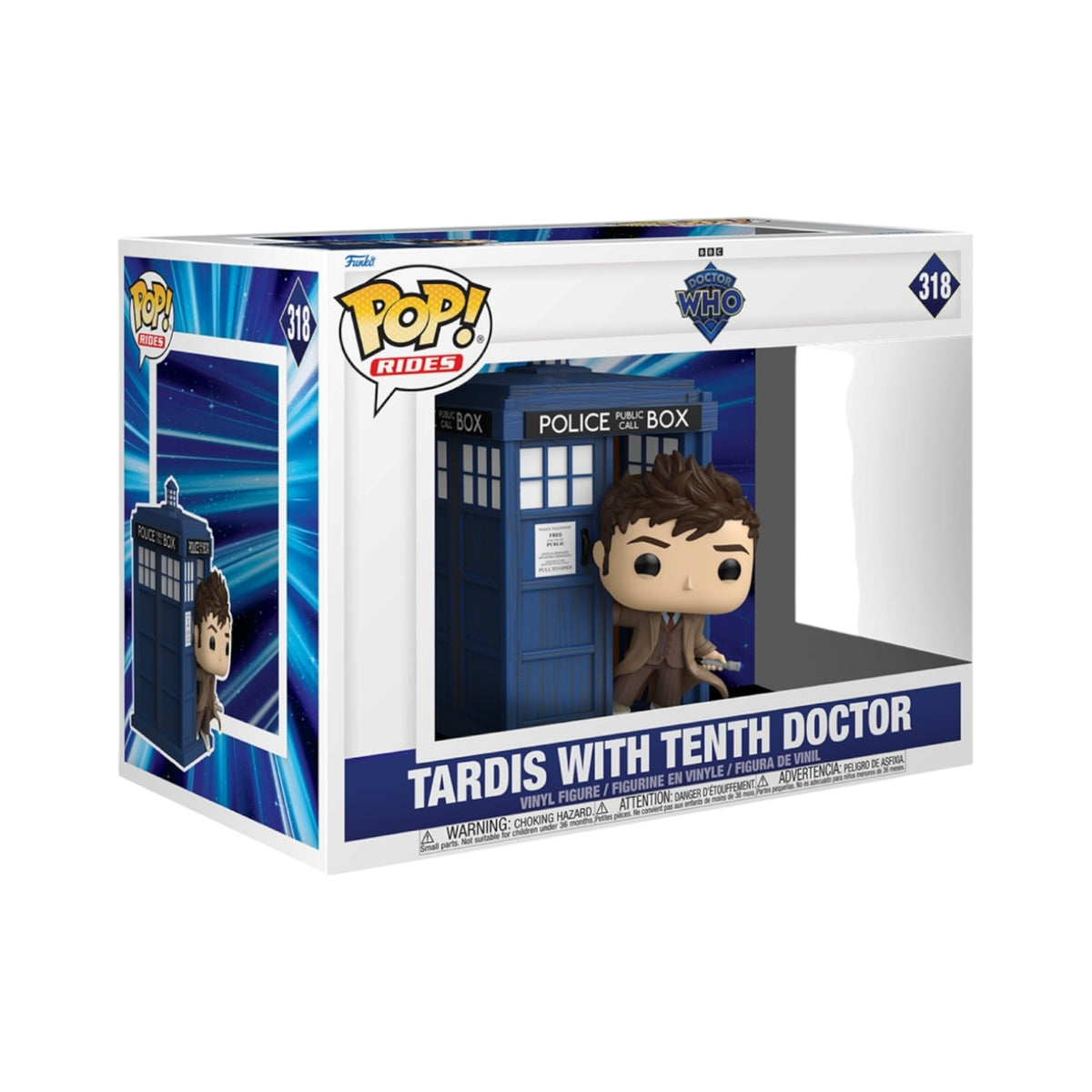 Tardis with Tenth Doctor #318 Funko Pop! Ride - Doctor Who - PREORDER