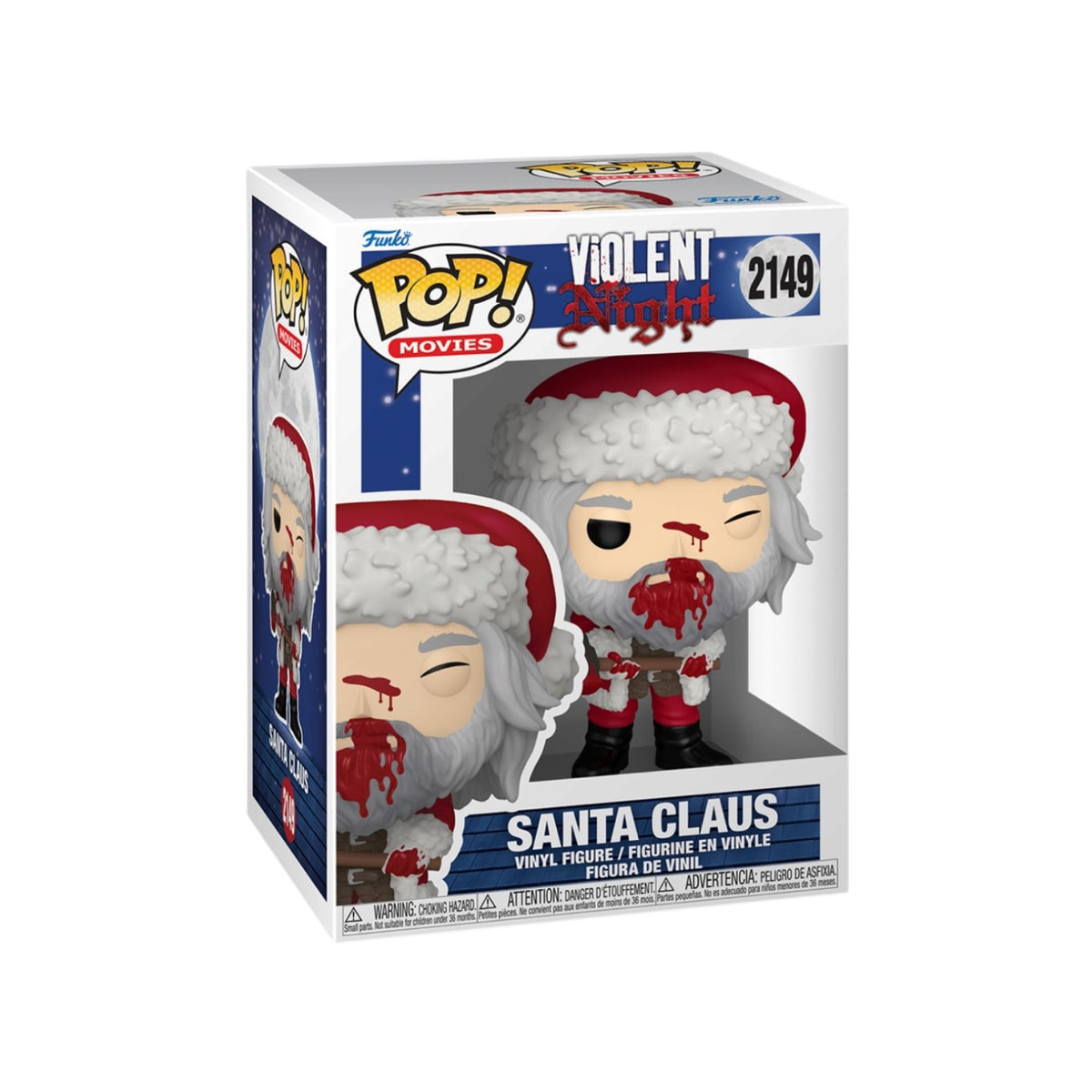 Santa Claus with Skullcrusher (Bloody) #2149 Funko Pop! - Violent Night - PREORDER