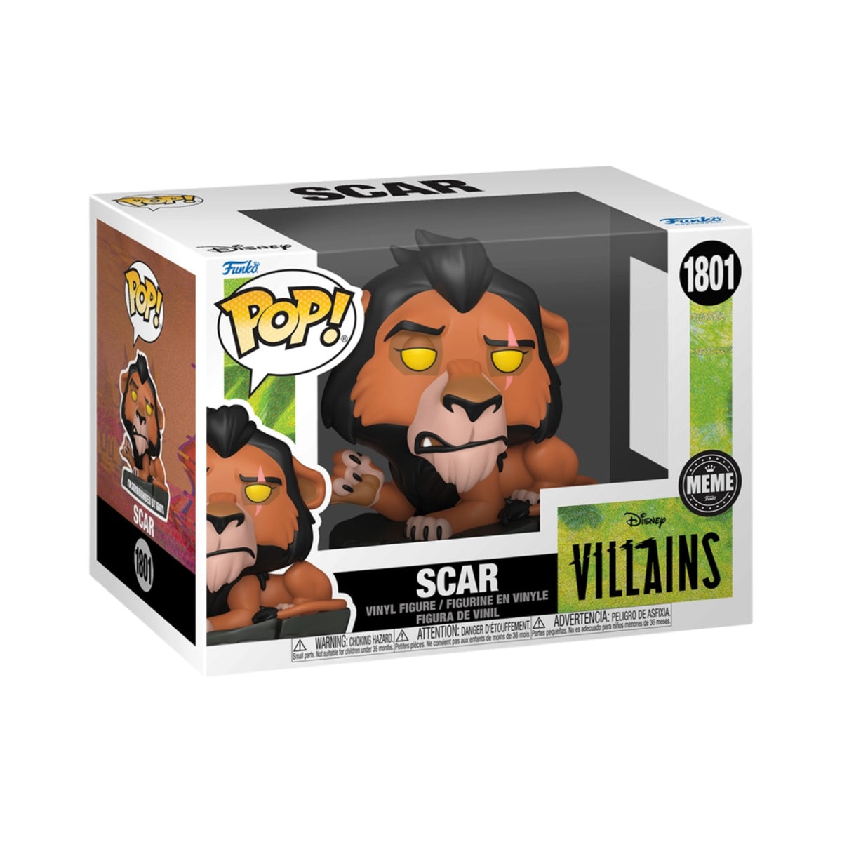 Scar (Surrounded by Idiot Meme) #1801 Funko Pop! - Disney Villains - PREORDER