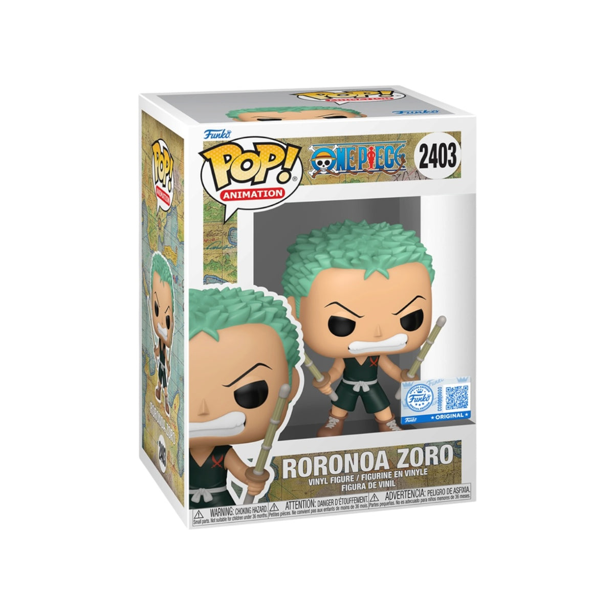 Roronoa Zoro (Kid) #2403 Funko Pop! - One Piece - Funko Exclusive